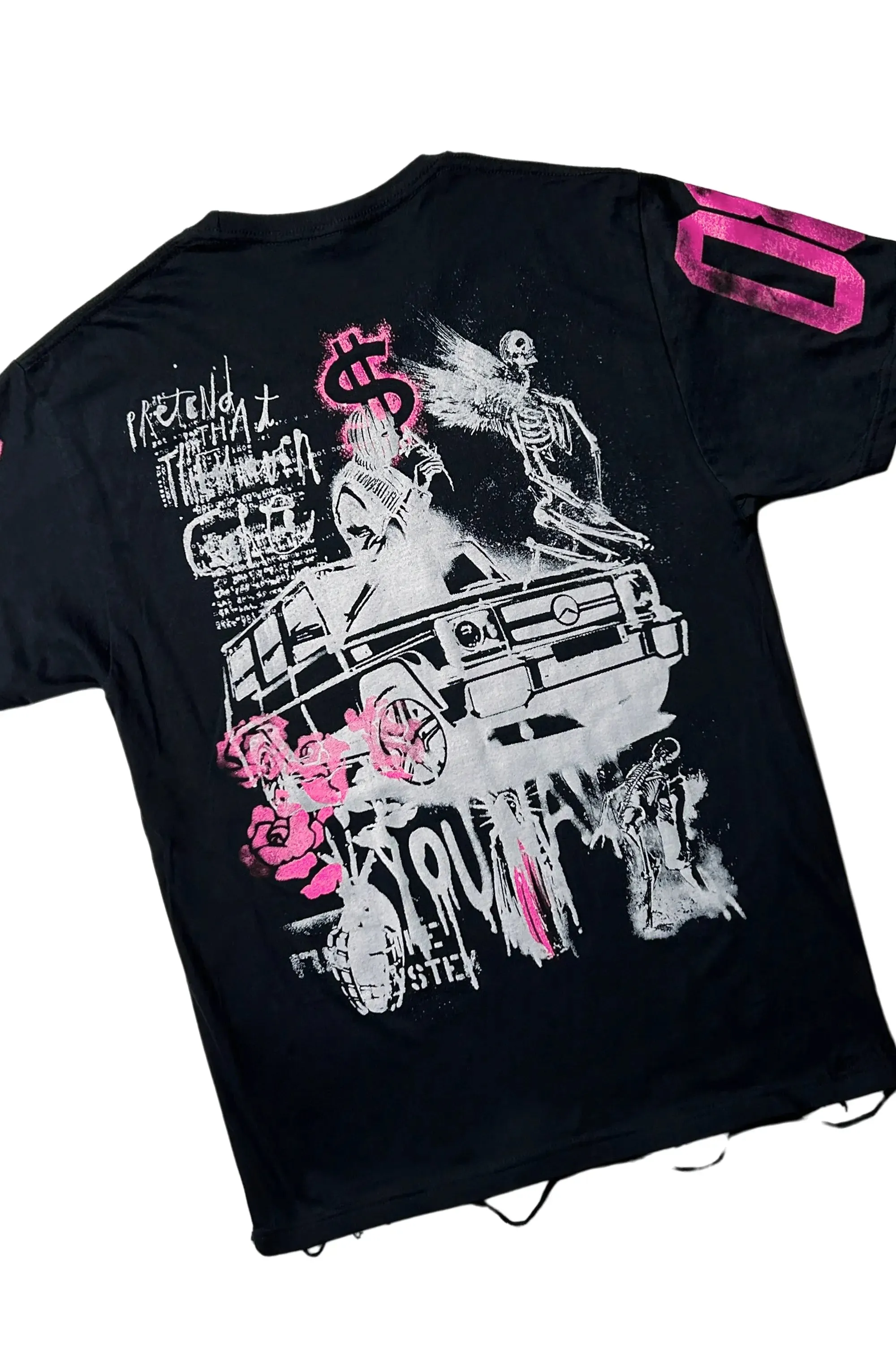 Grill Black/Pink T-Shirt/Slim Fit Jean Set sold by Rockstar Original product image thumbnail 3