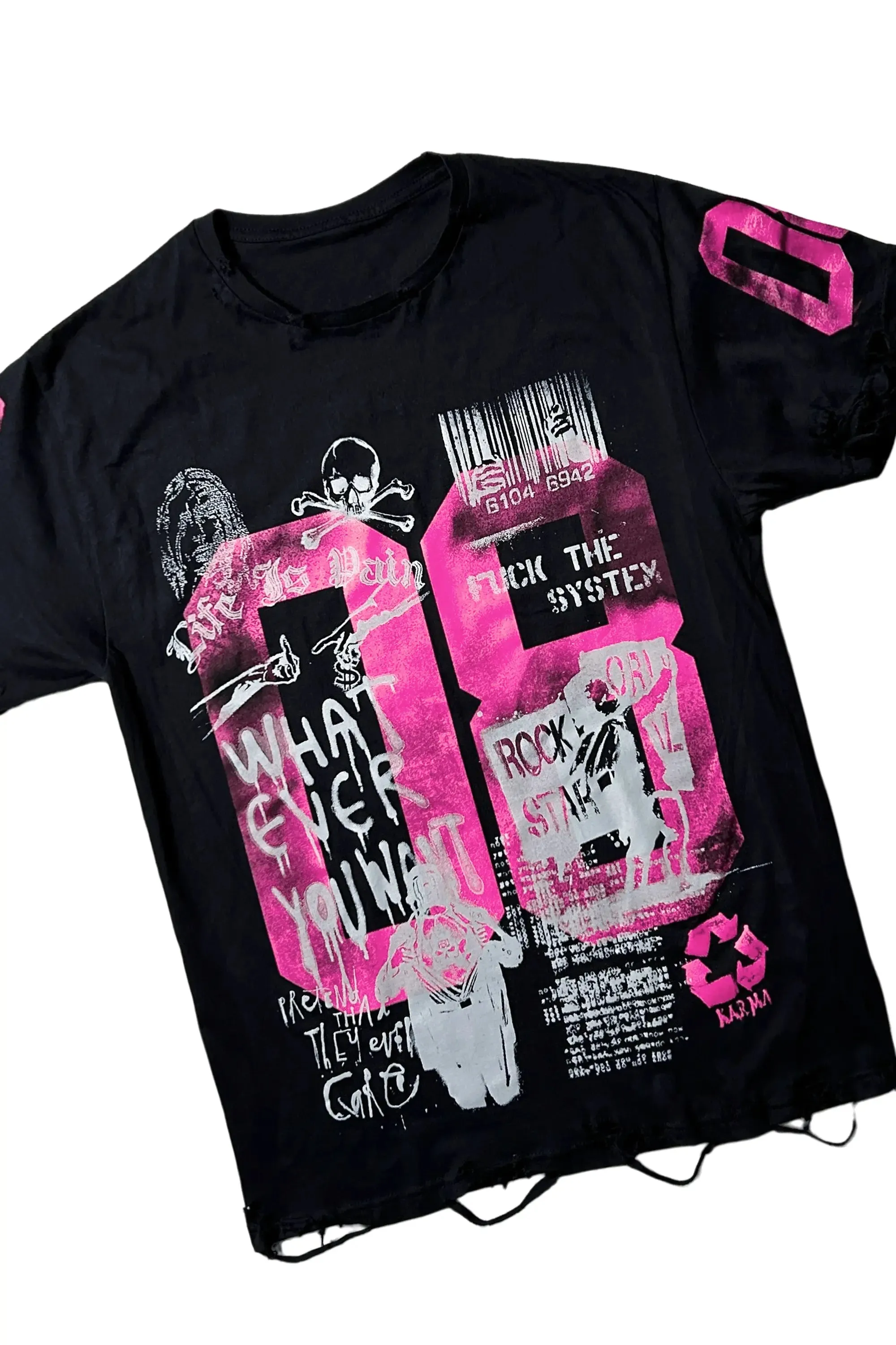 Grill Black/Pink T-Shirt/Slim Fit Jean Set sold by Rockstar Original product image thumbnail 2