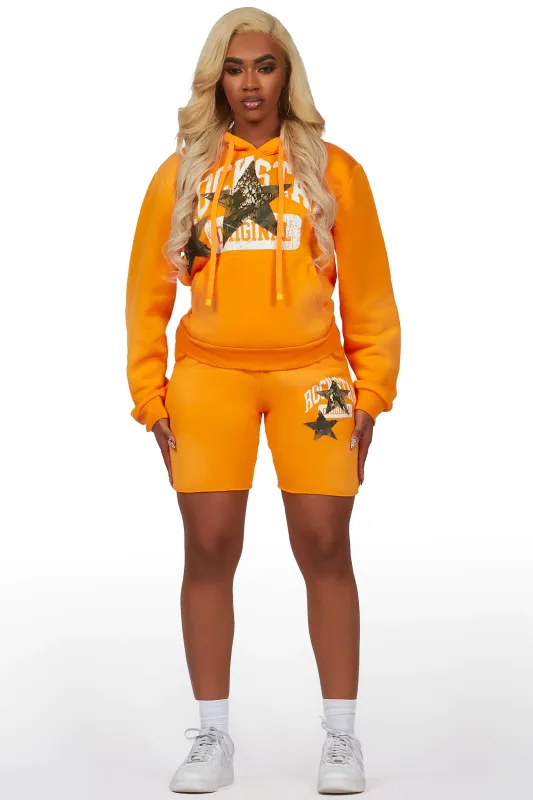 Ivelisse Orange Short Set sold by Rockstar Original