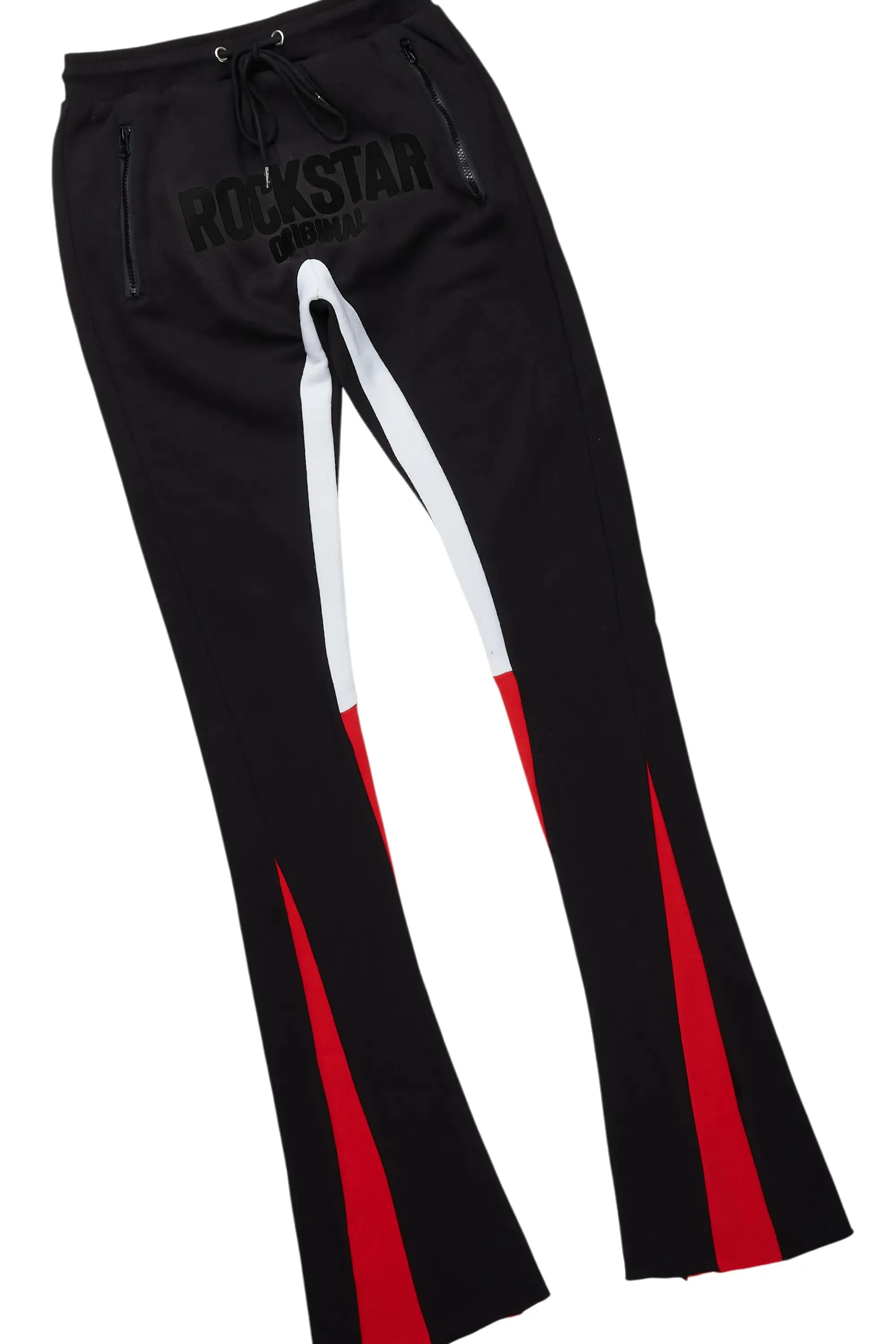 Sana Black/Black Hoodie/Stacked Flare Track Pant Set sold by Rockstar Original product image thumbnail 3