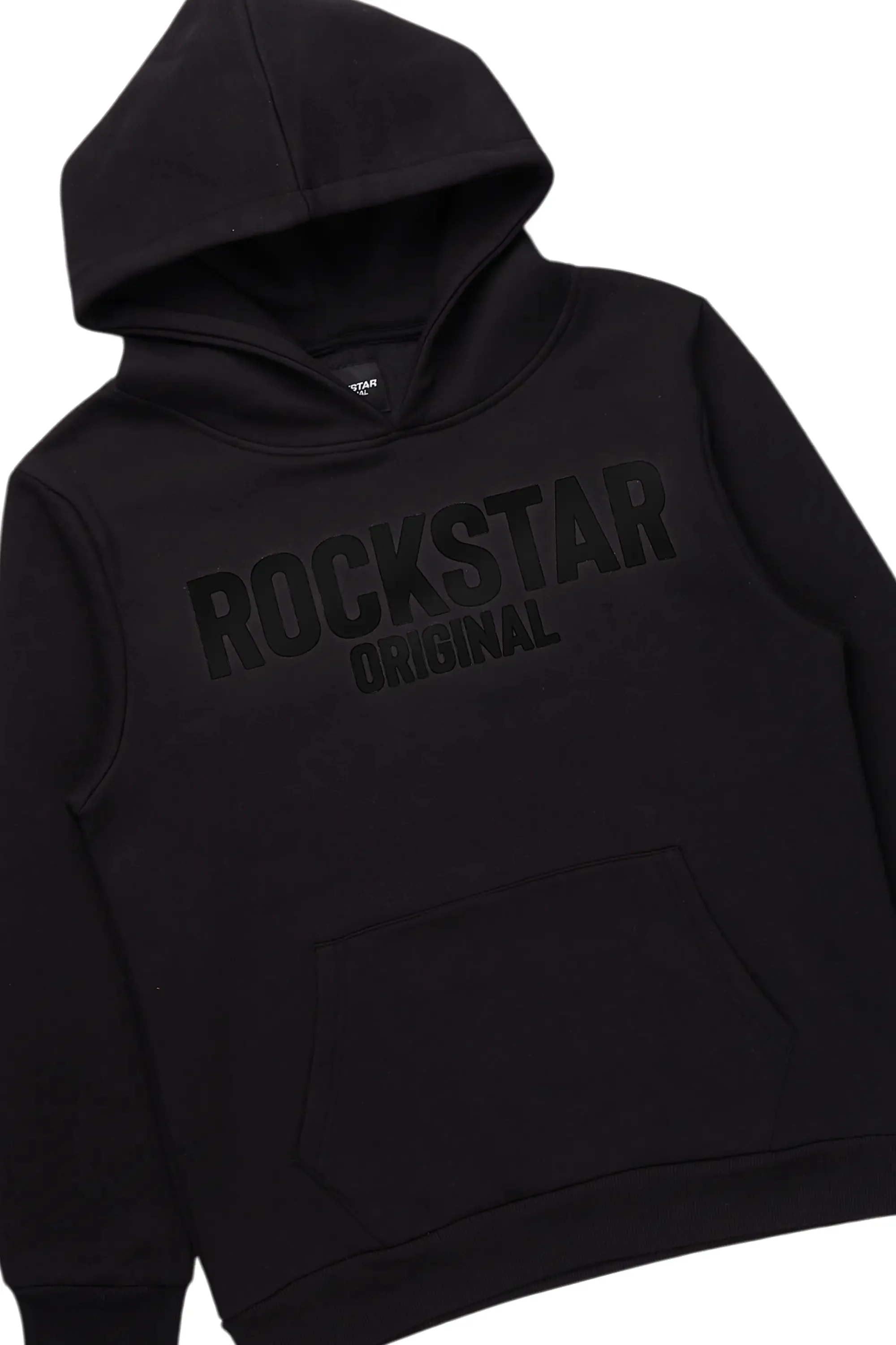 Sana Black/Black Hoodie/Stacked Flare Track Pant Set sold by Rockstar Original product image thumbnail 2