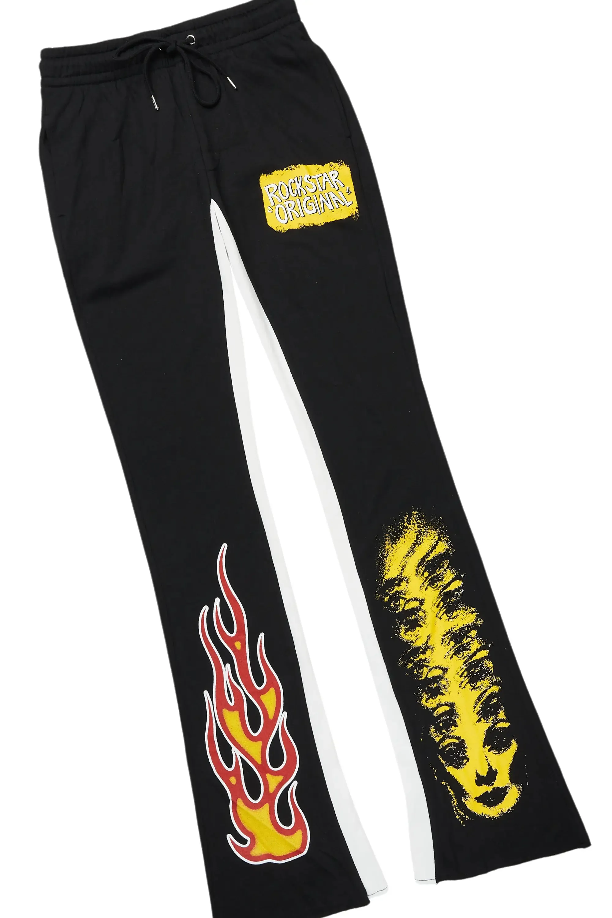 Beno Black T-Shirt/Baggy Stacked Pant Set sold by Rockstar Original product image thumbnail 3