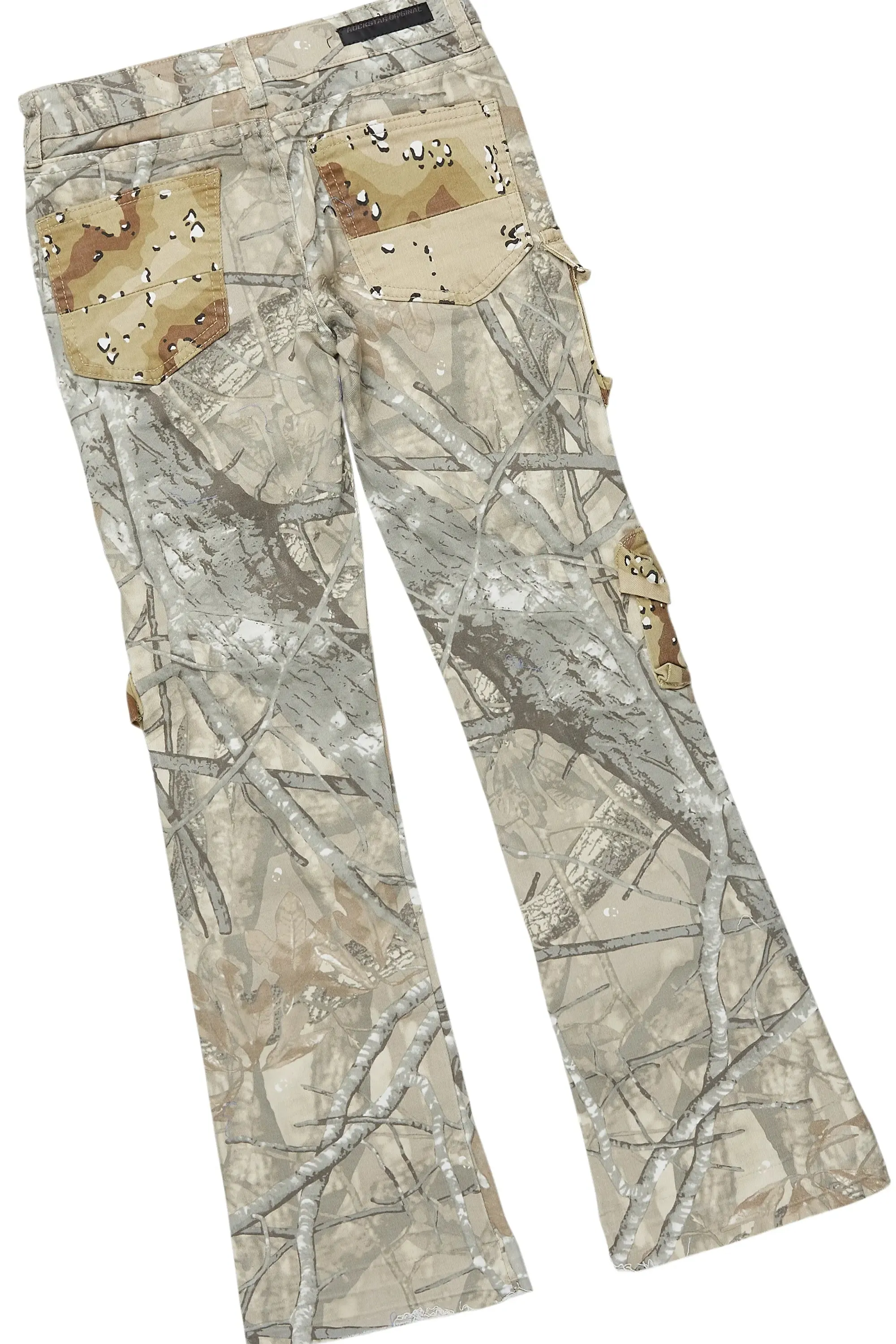 Boys Palmer Dark Grey Hoodie/Stacked Flare Jean Set sold by Rockstar Original product image thumbnail 4