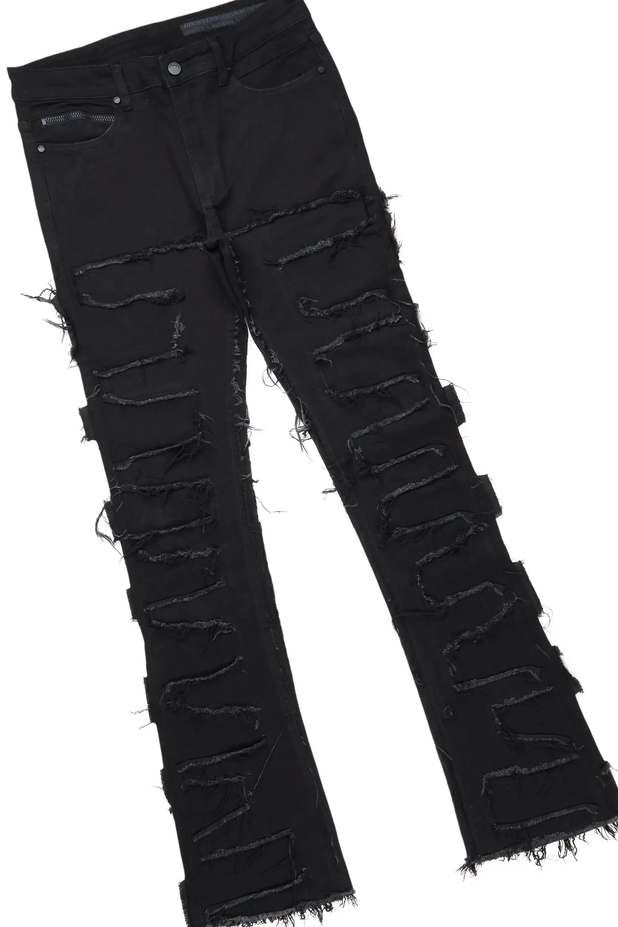 Balius Black T-Shirt/Stacked Flare Jean Bundle sold by Rockstar Original product image thumbnail 3