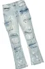 Dallan Black/Blue T-Shirt/Stacked Flare Jean Bundle sold by Rockstar Original