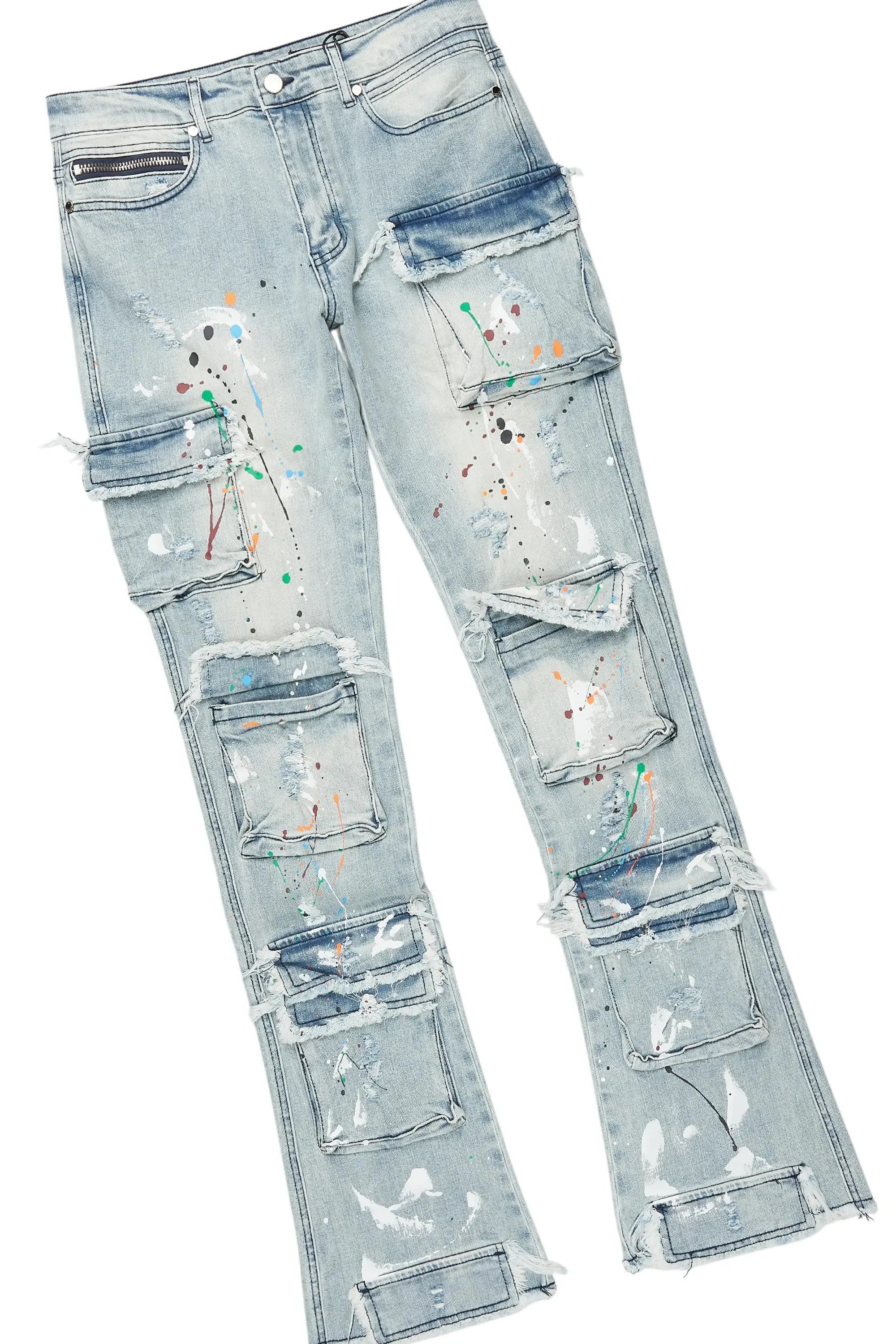 Dallan Black/Blue T-Shirt/Stacked Flare Jean Bundle sold by Rockstar Original product image thumbnail 3