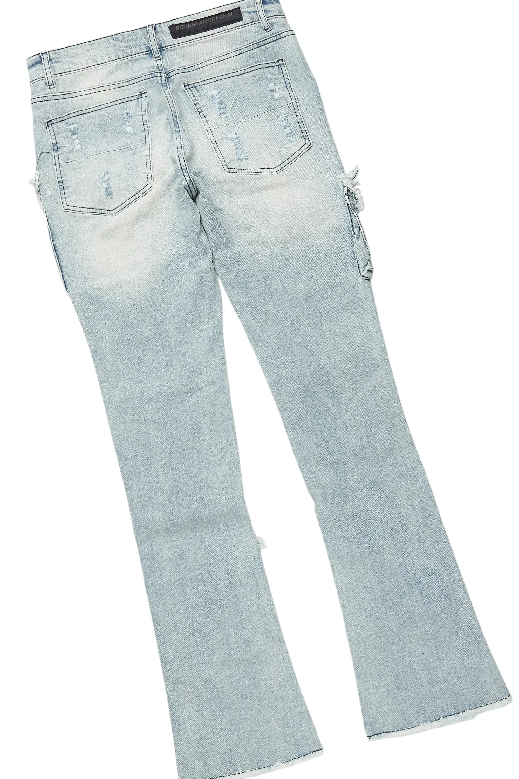 Dallan Black/Blue T-Shirt/Stacked Flare Jean Bundle sold by Rockstar Original product image thumbnail 4