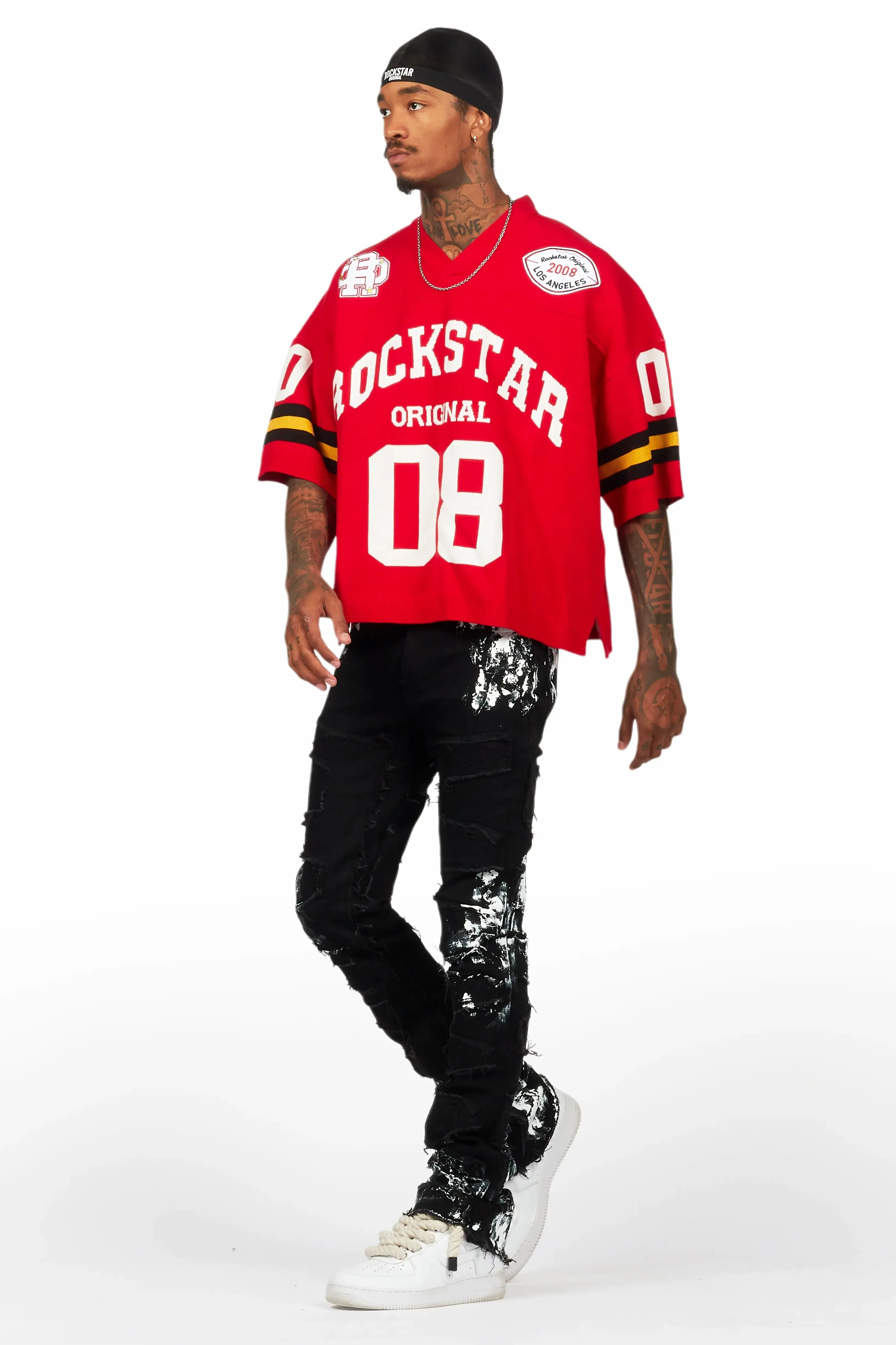 Nuno Red Knit Jersey sold by Rockstar Original product image thumbnail 5
