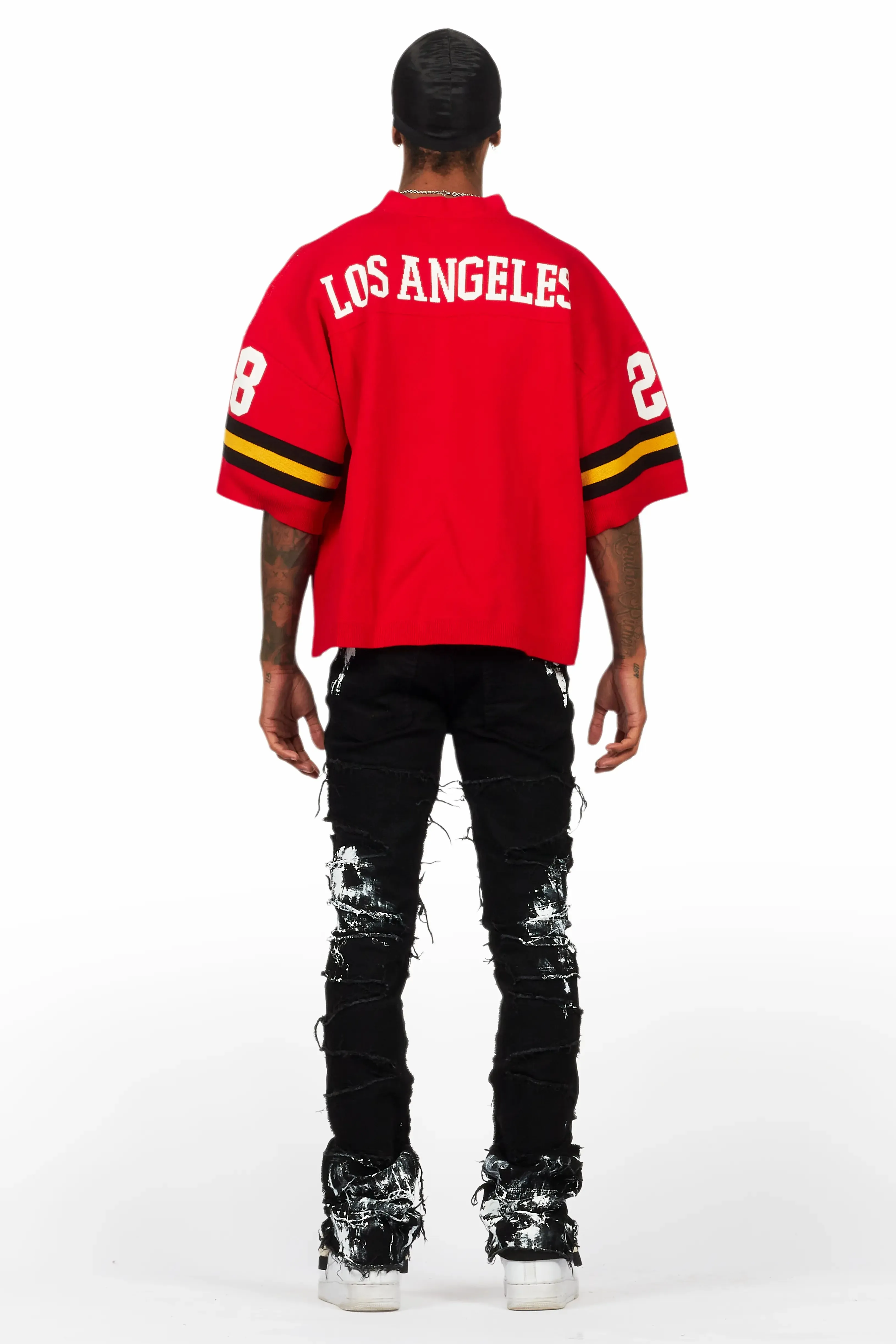 Nuno Red Knit Jersey sold by Rockstar Original product image thumbnail 4