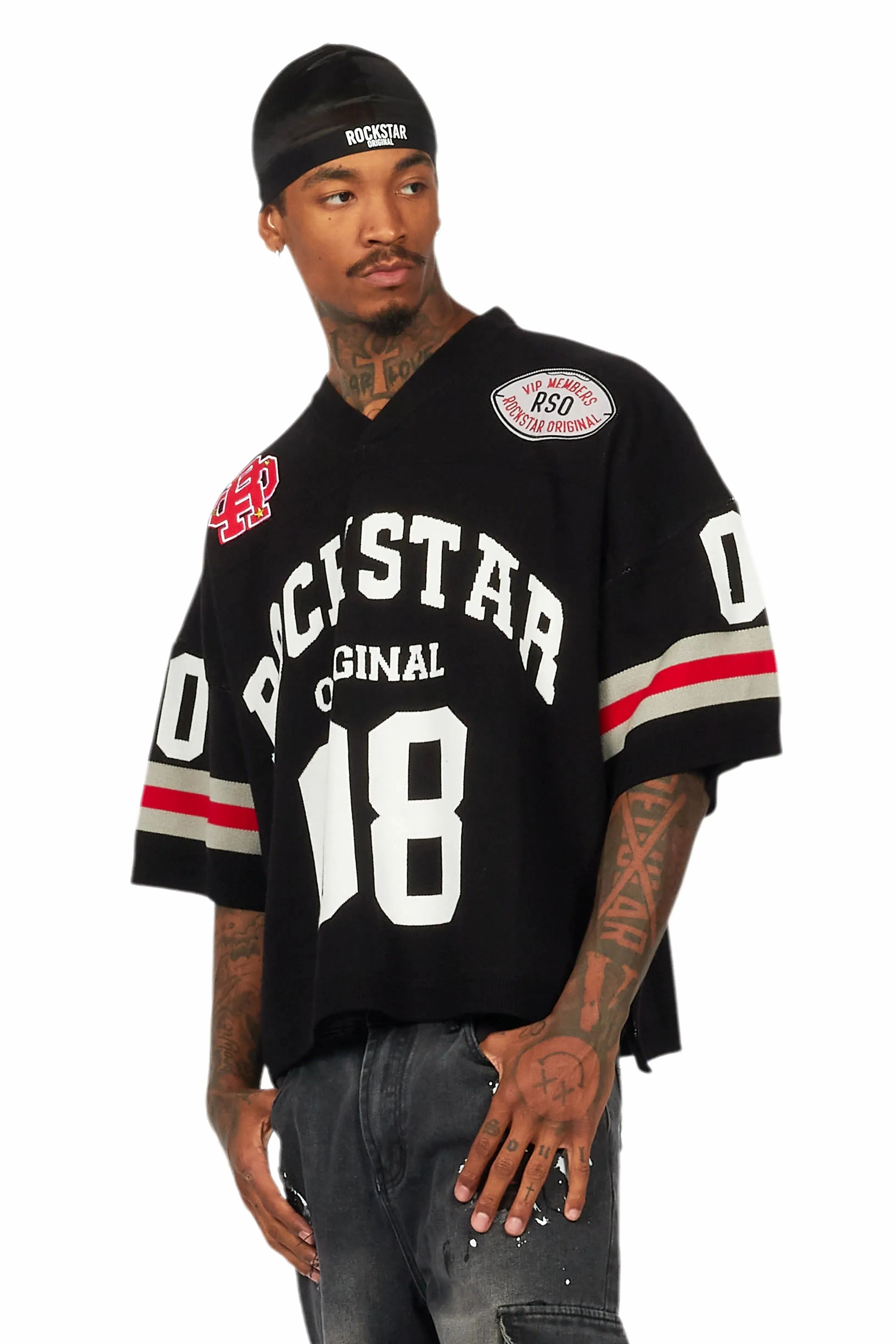 Nuno Black Knit Jersey sold by Rockstar Original product image thumbnail 5