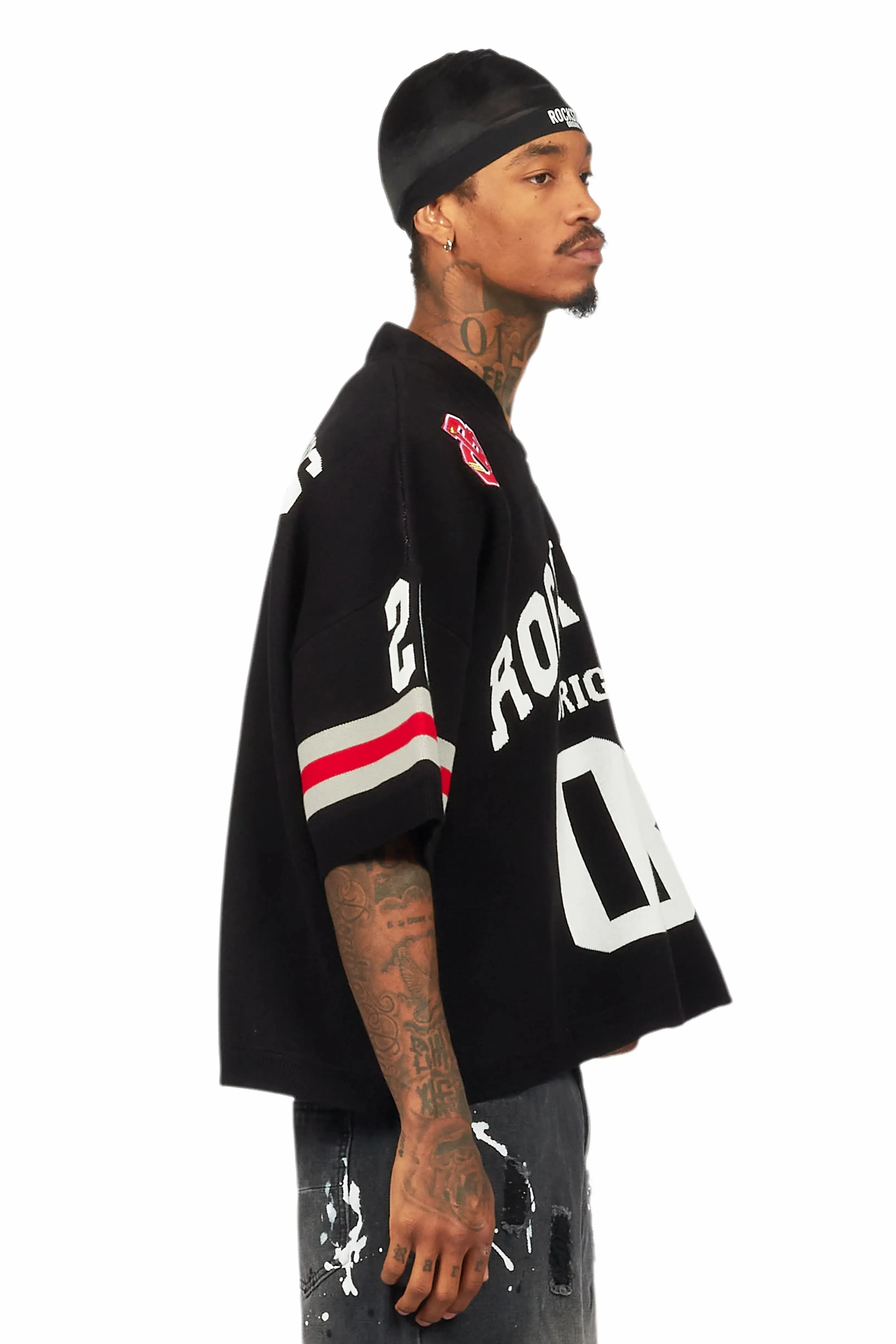 Nuno Black Knit Jersey sold by Rockstar Original product image thumbnail 4