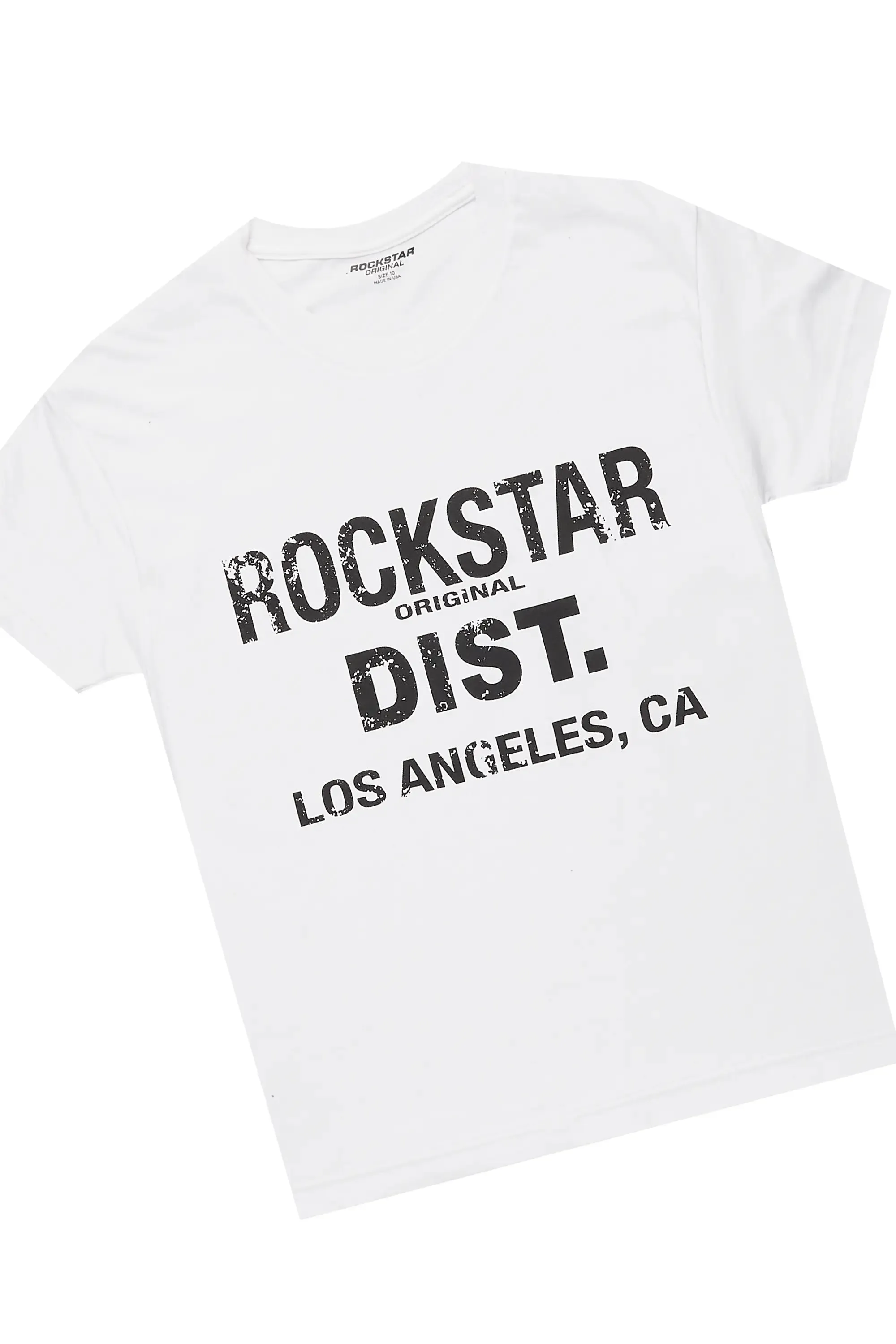 Boys Valo White/Grey T-Shirt/Denim Short Set sold by Rockstar Original product image thumbnail 2