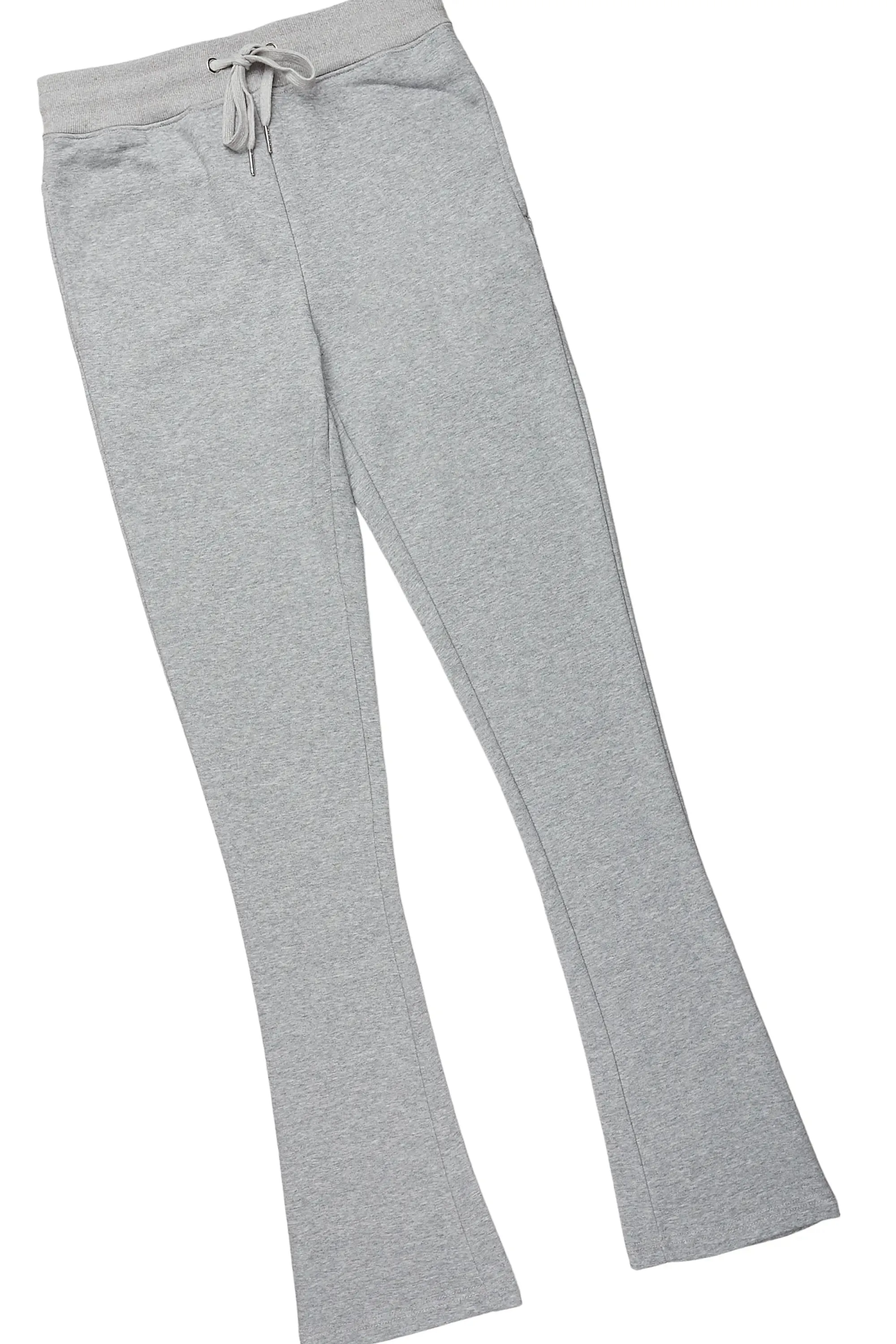 Basic Heather Grey T-Shirt/Stacked Track Pant Set sold by Rockstar Original product image thumbnail 3