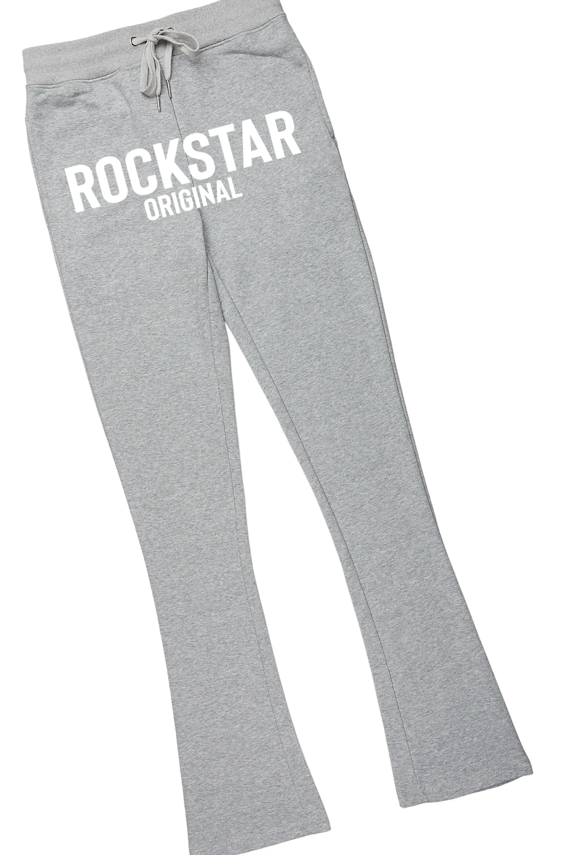 Sana White/Grey T-Shirt/Stacked Track Pant Set sold by Rockstar Original product image thumbnail 3