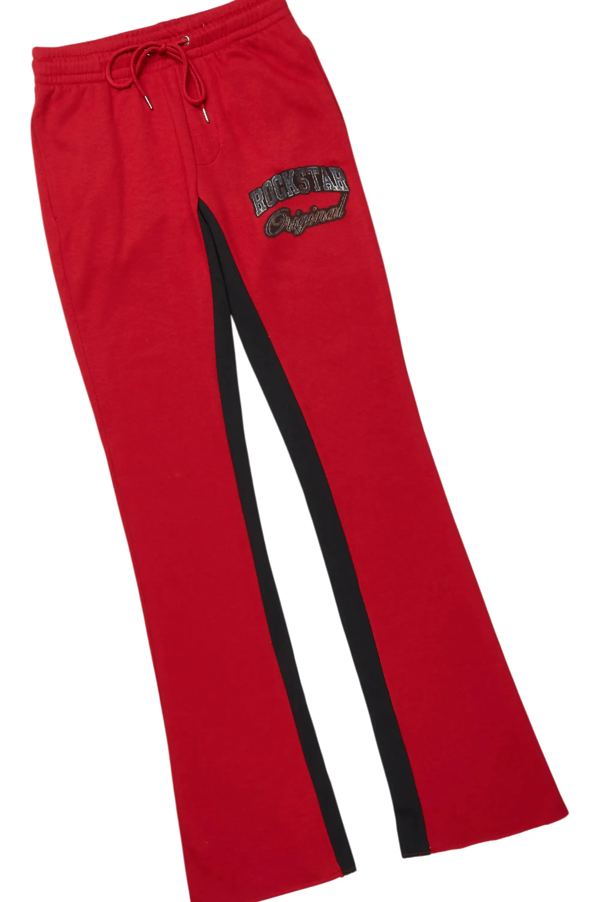 Waller Black/Burgundy Long Sleeve T-Shirt/Baggy Pant Set sold by Rockstar Original product image thumbnail 3
