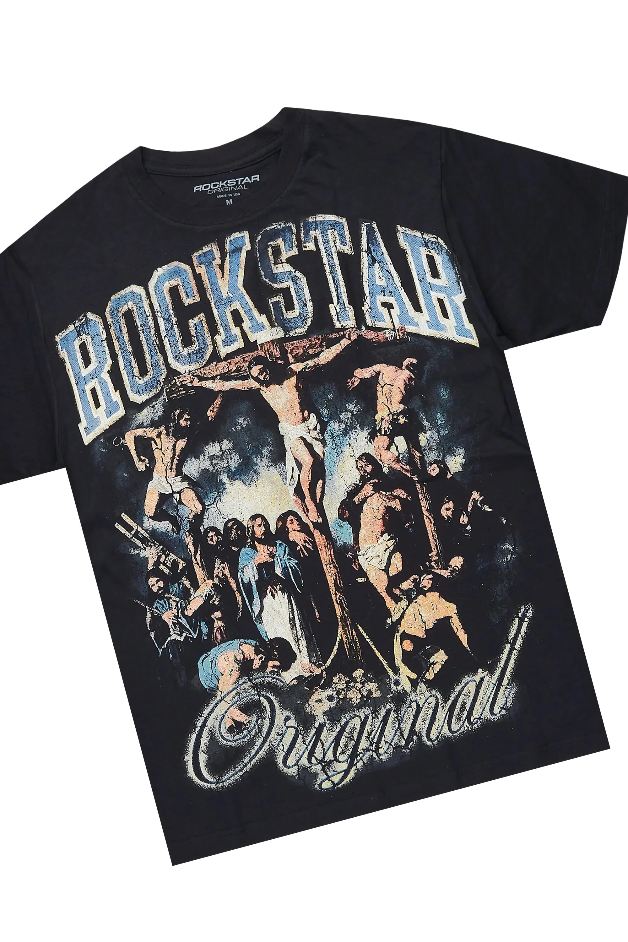 Waller Black/Beige T-Shirt/Baggy Pant Set sold by Rockstar Original product image thumbnail 2