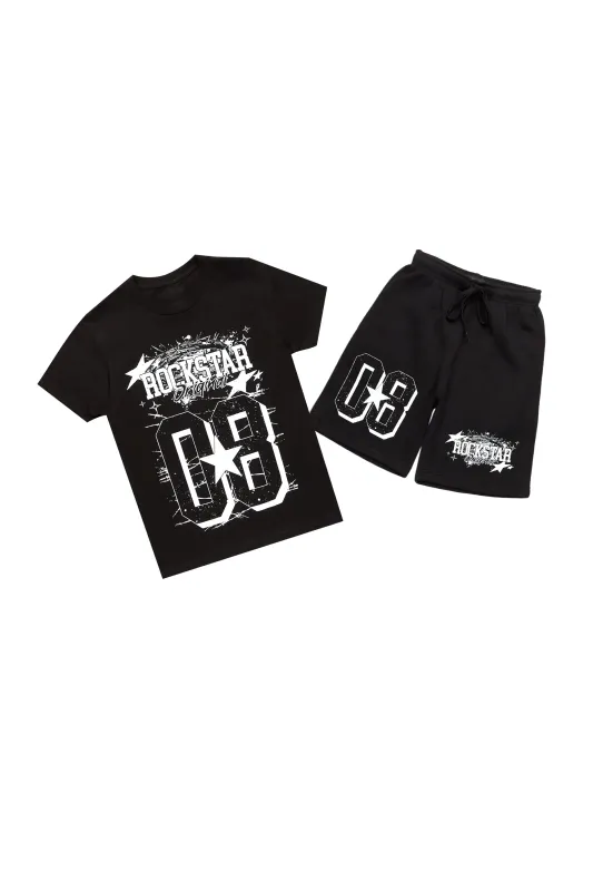 Girls All Star Black Short Set sold by Rockstar Original