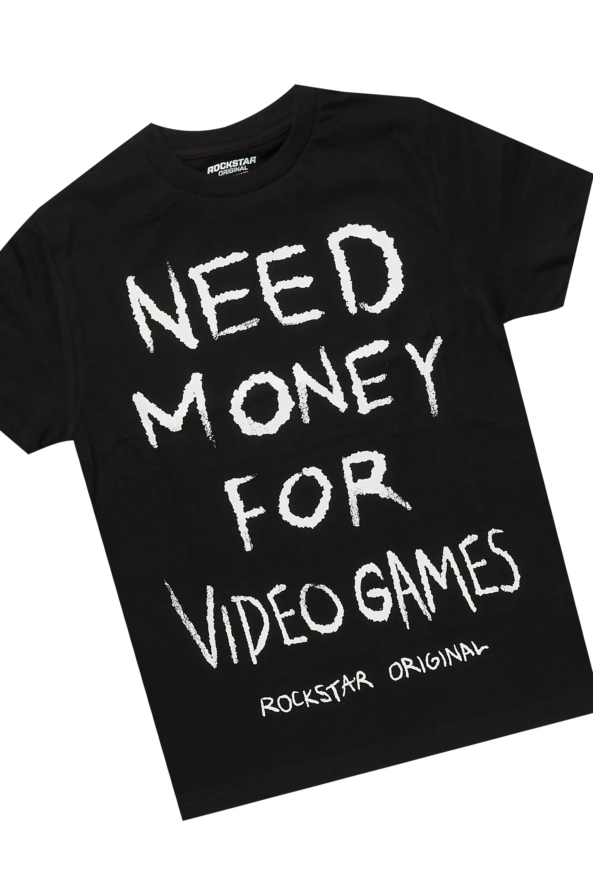 Boys M4 Toys Black/Dark Green T-Shirt Short Set sold by Rockstar Original product image thumbnail 2