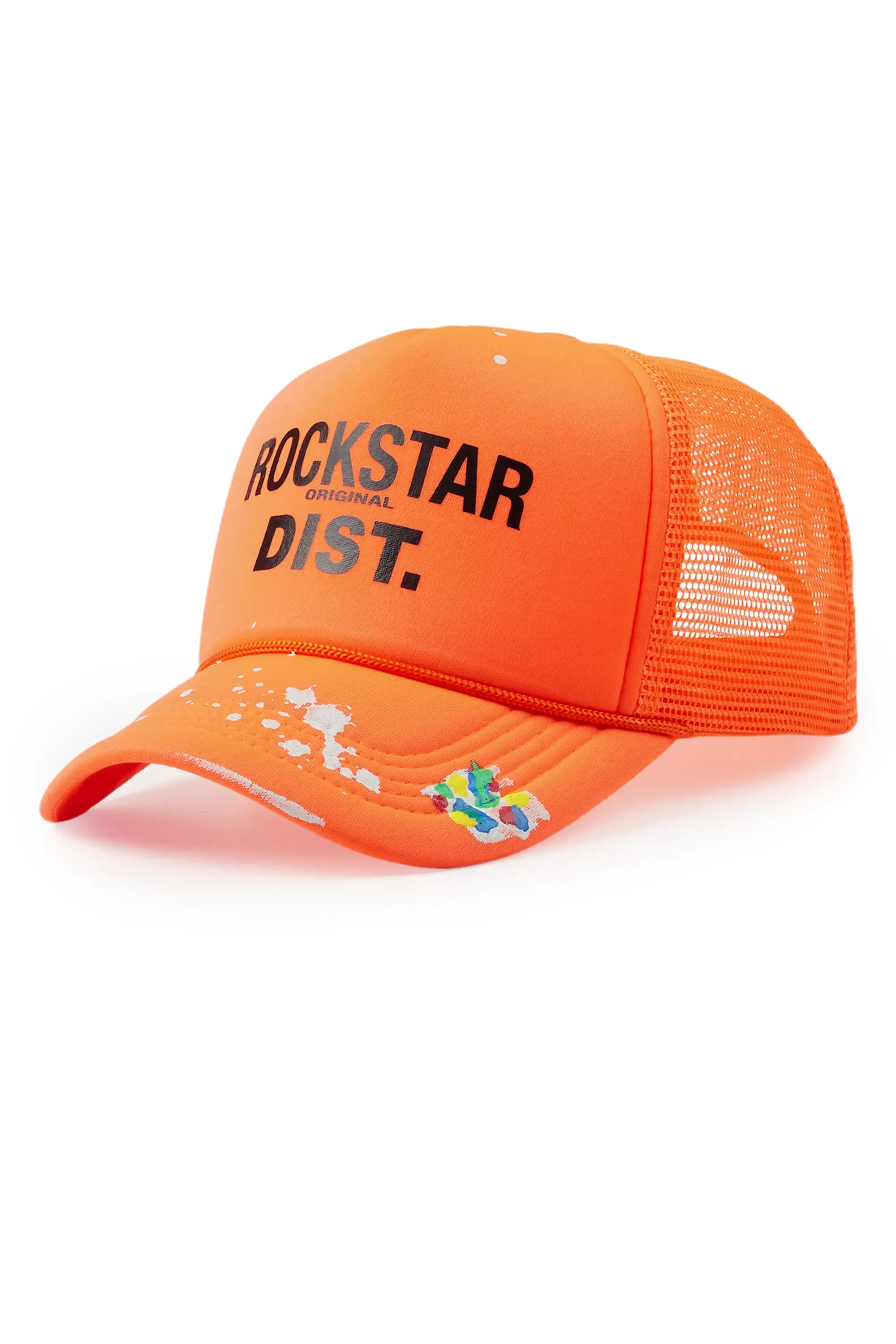 Neptune Neon Orange Trucker Hat sold by Rockstar Original product image thumbnail 2