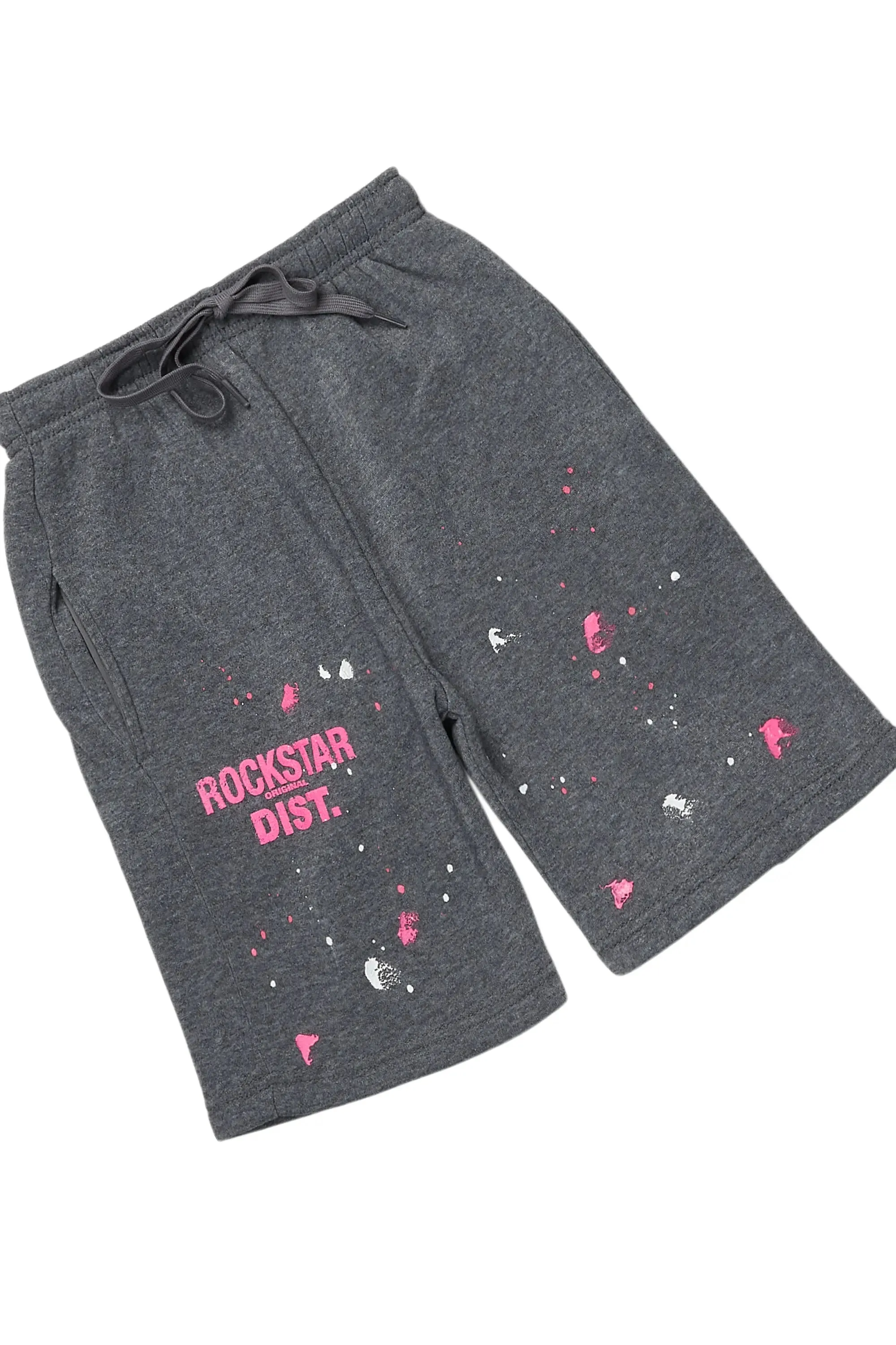 Girls Scotty Heather/Pink Short Set sold by Rockstar Original product image thumbnail 3