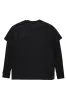 Filip Black Double Layer Long Sleeve Graphic T-Shirt sold by Rockstar Original
