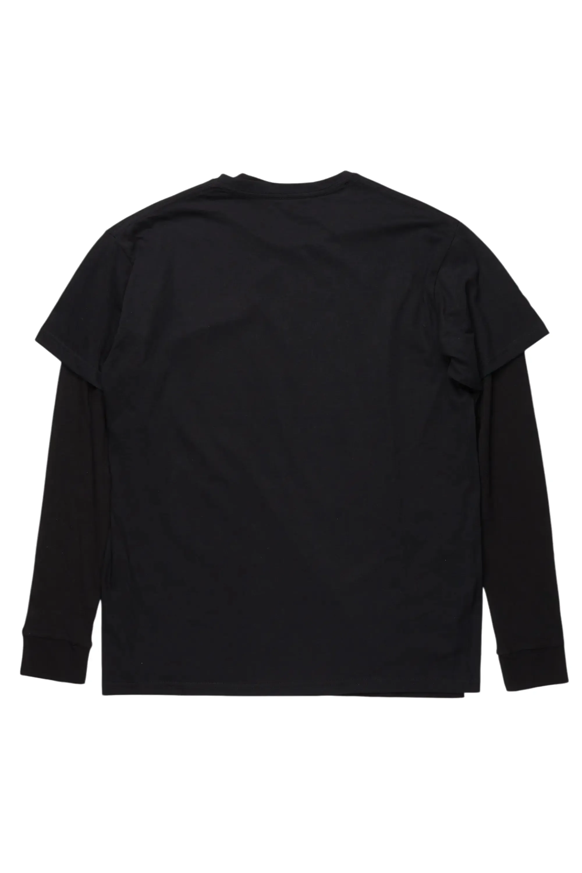 Filip Black Double Layer Long Sleeve Graphic T-Shirt sold by Rockstar Original product image thumbnail 3