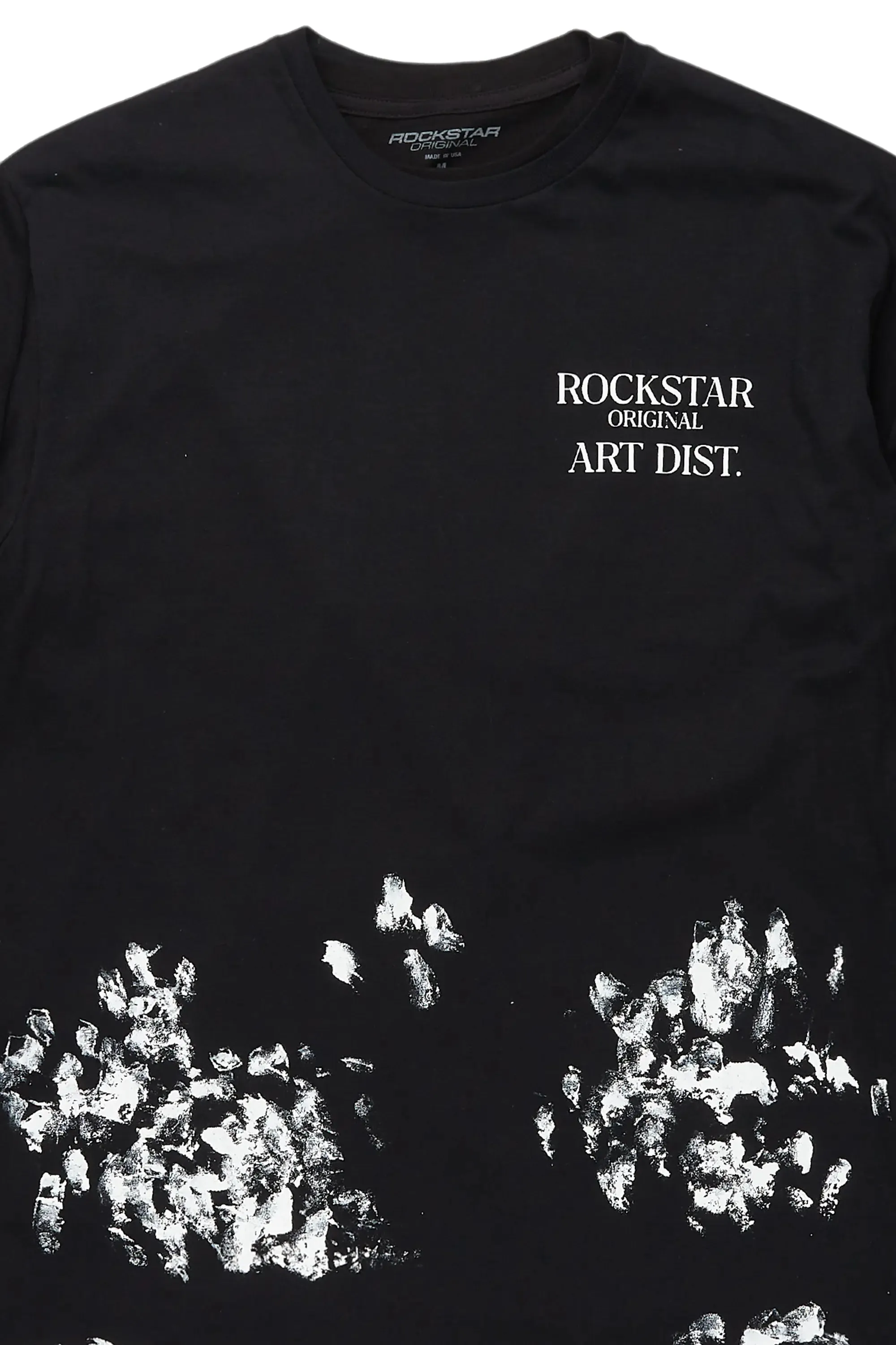 Filip Black Double Layer Long Sleeve Graphic T-Shirt sold by Rockstar Original product image thumbnail 2