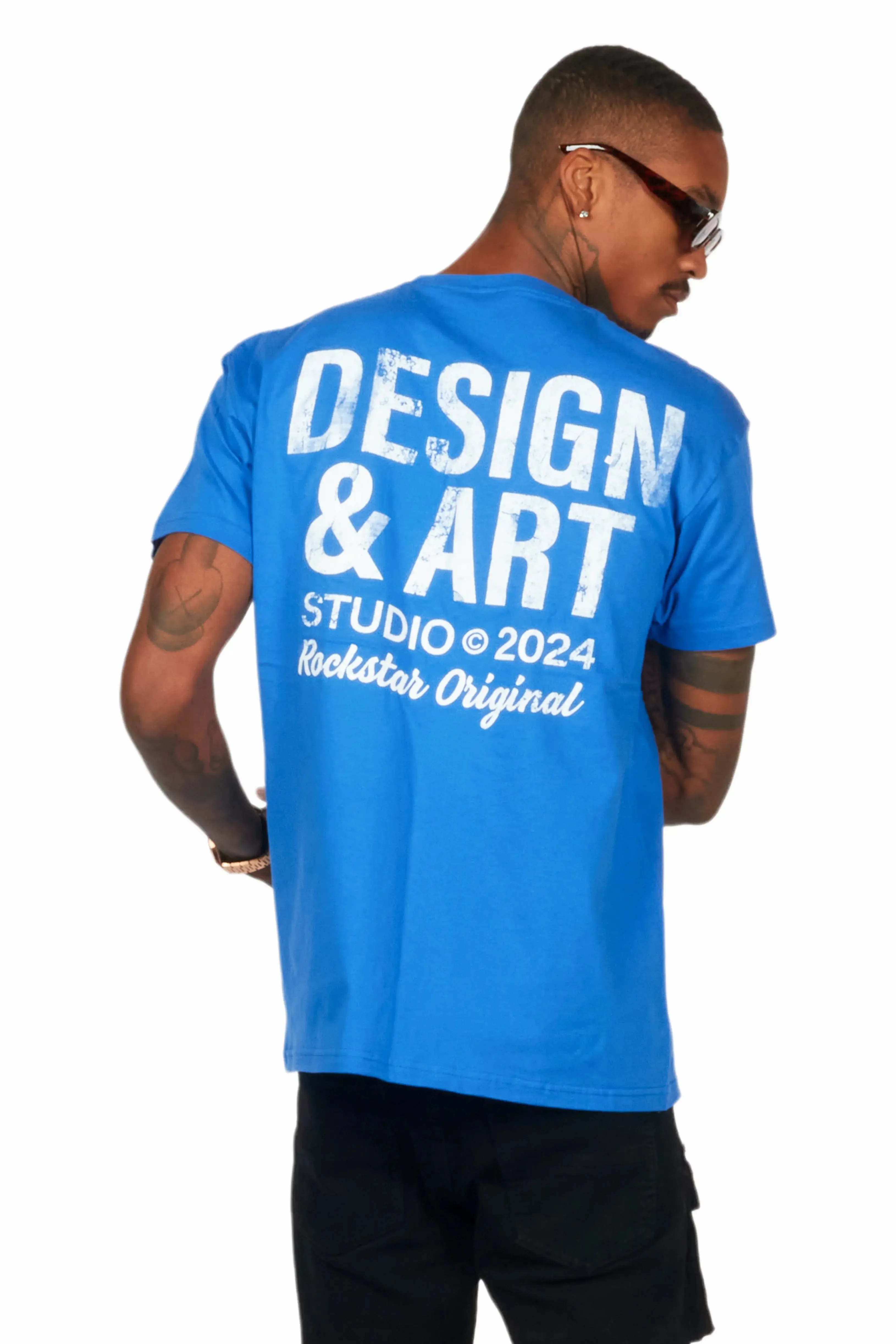 Mancha Royal/White Graphic T-Shirt sold by Rockstar Original product image thumbnail 4