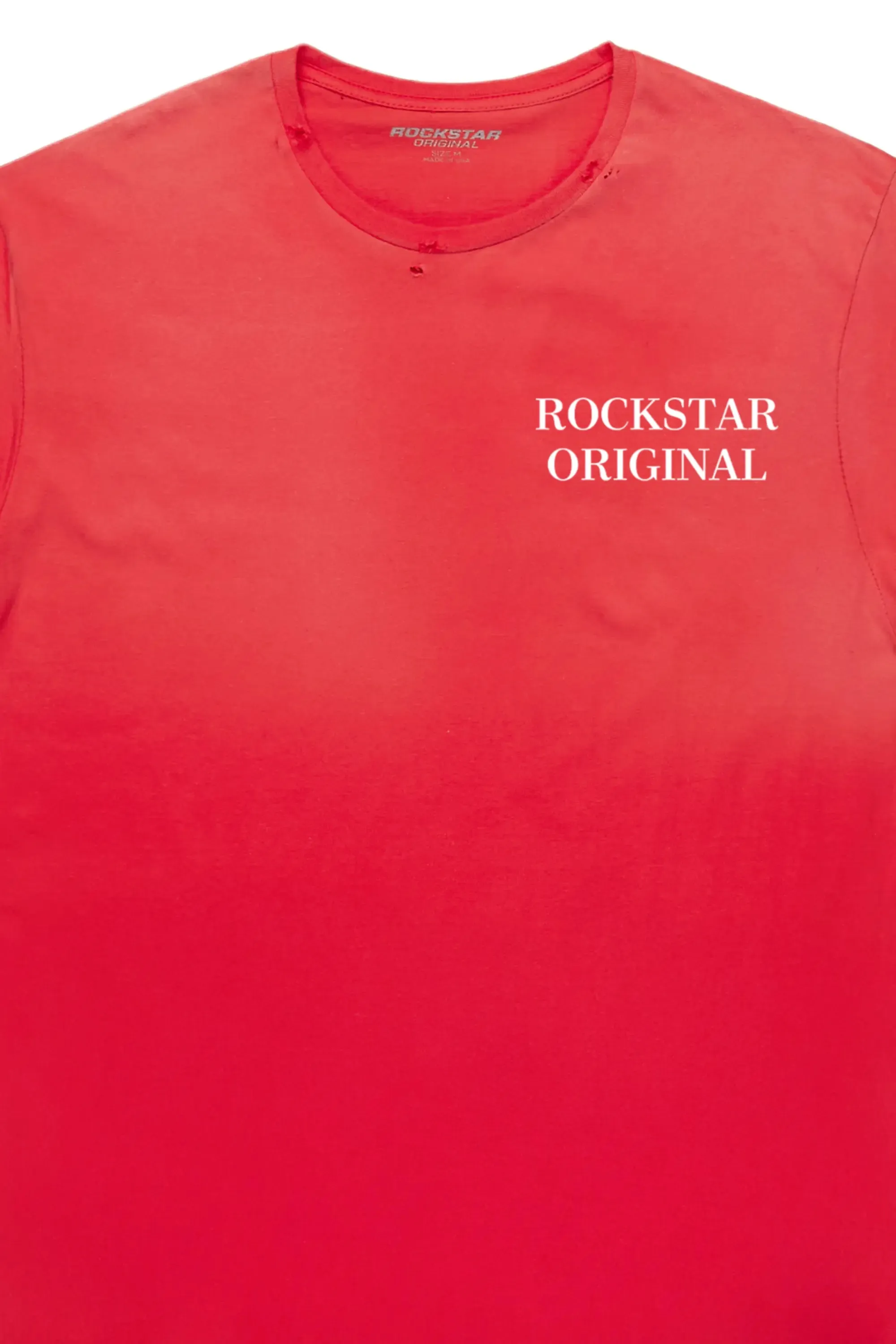 Drako Red Oversized Graphic T-Shirt sold by Rockstar Original product image thumbnail 2