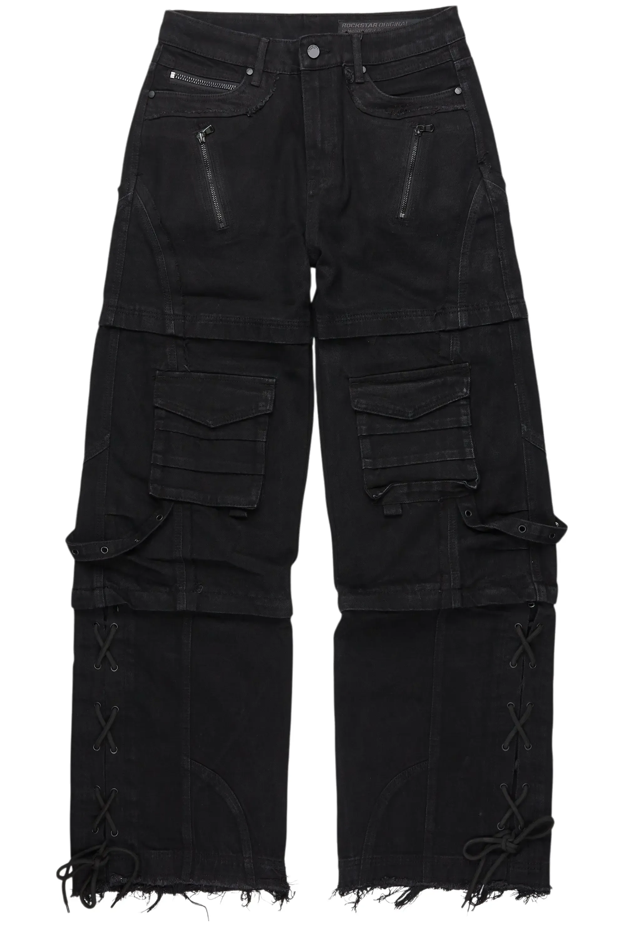 Three Maxi Jet Black Baggy Fit Jean sold by Rockstar Original