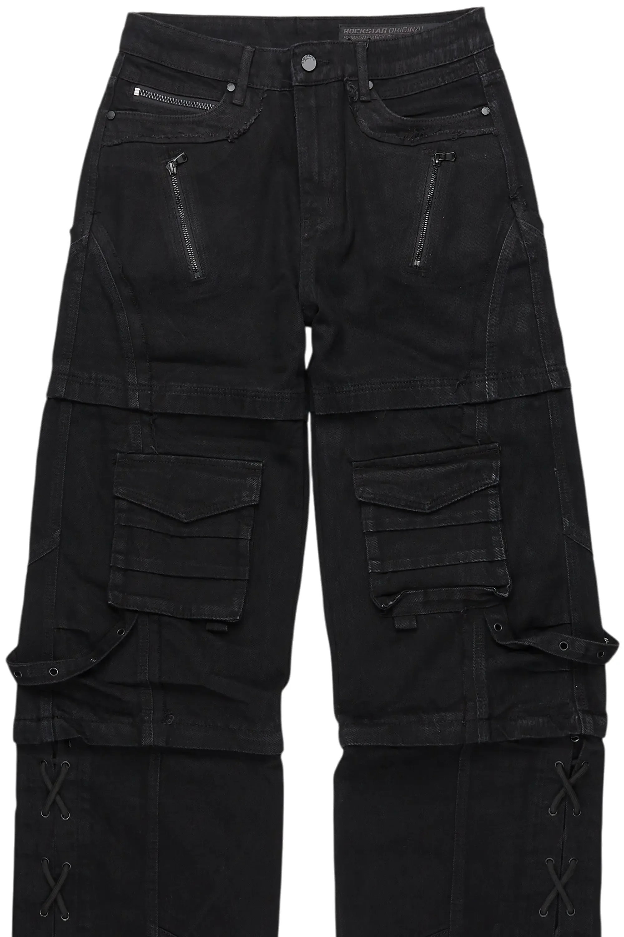 Three Maxi Jet Black Baggy Fit Jean sold by Rockstar Original product image thumbnail 2