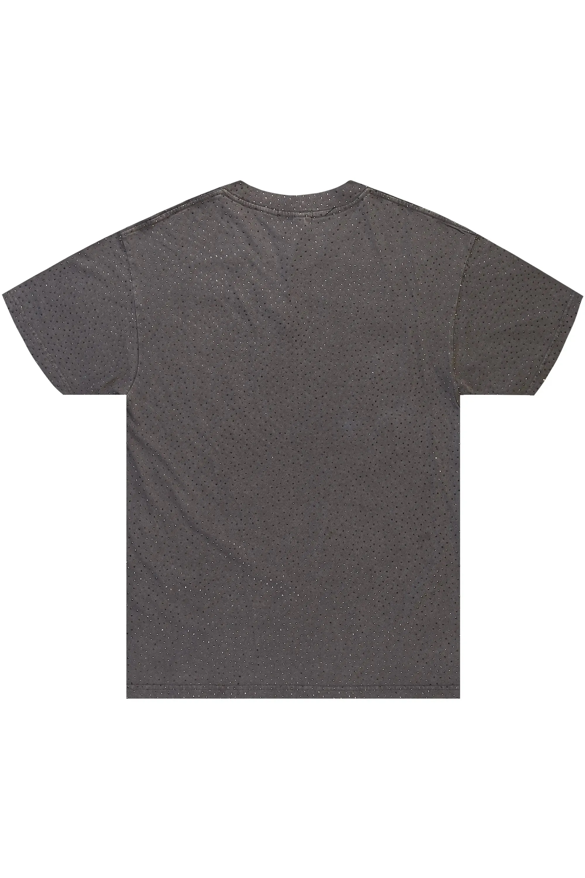 Andros Grey Graphic Rhinestone T-Shirt sold by Rockstar Original product image thumbnail 3