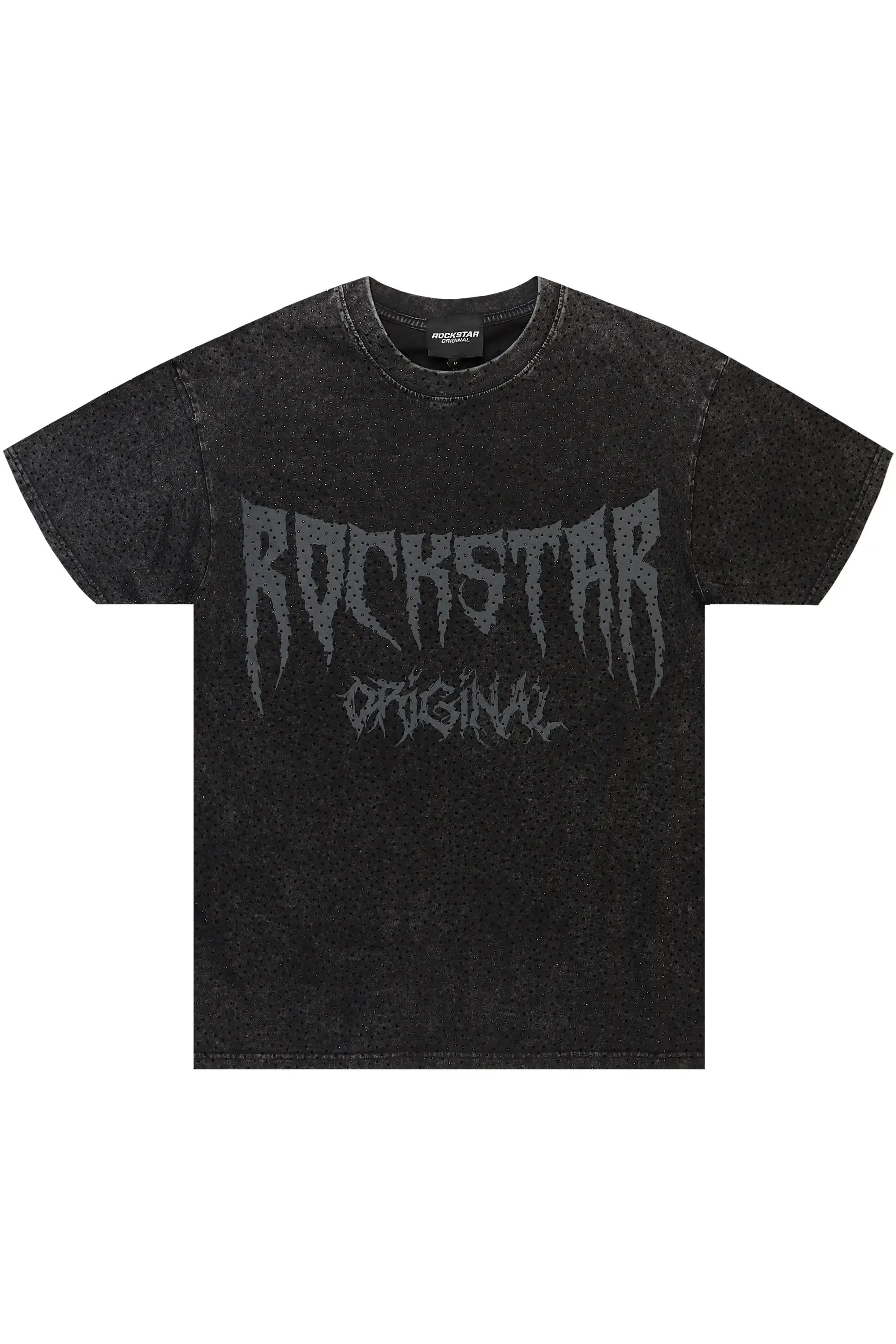 Andros Black Graphic Rhinestone T-Shirt sold by Rockstar Original