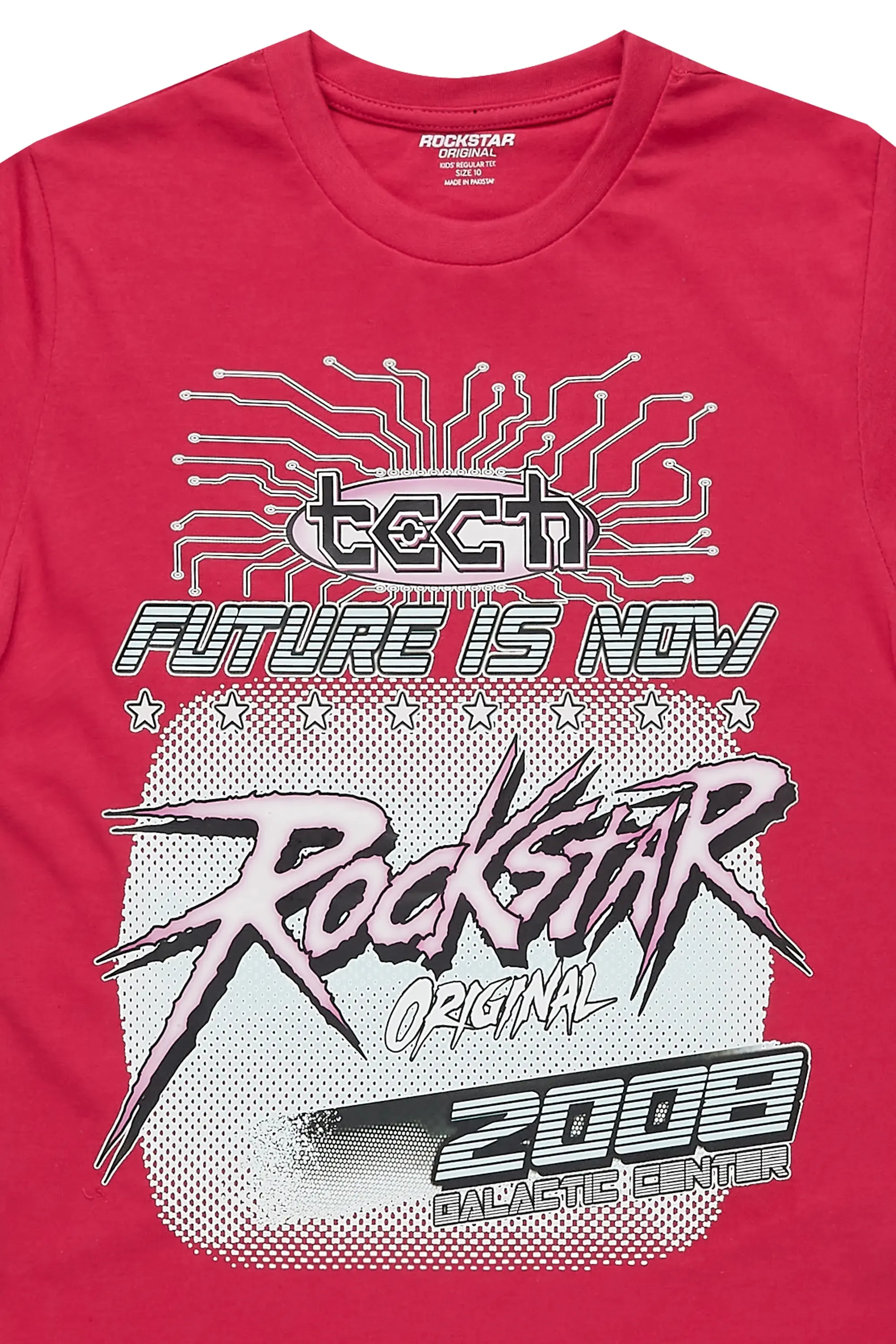 Girls Ameya Fuchsia Graphic T-Shirt sold by Rockstar Original product image thumbnail 2