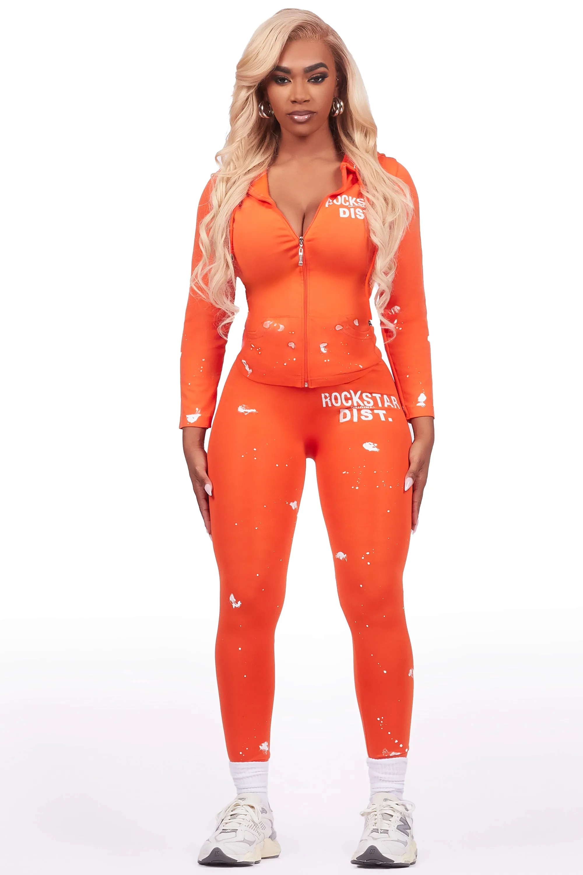 Nikki Orange Painted Active Set sold by Rockstar Original product image thumbnail 2