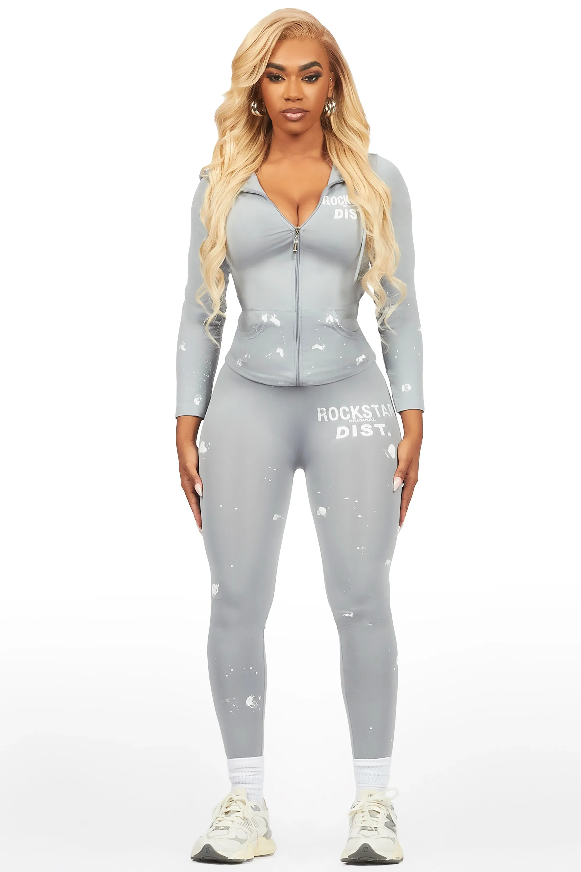 Nikki Grey Painted Active Set sold by Rockstar Original