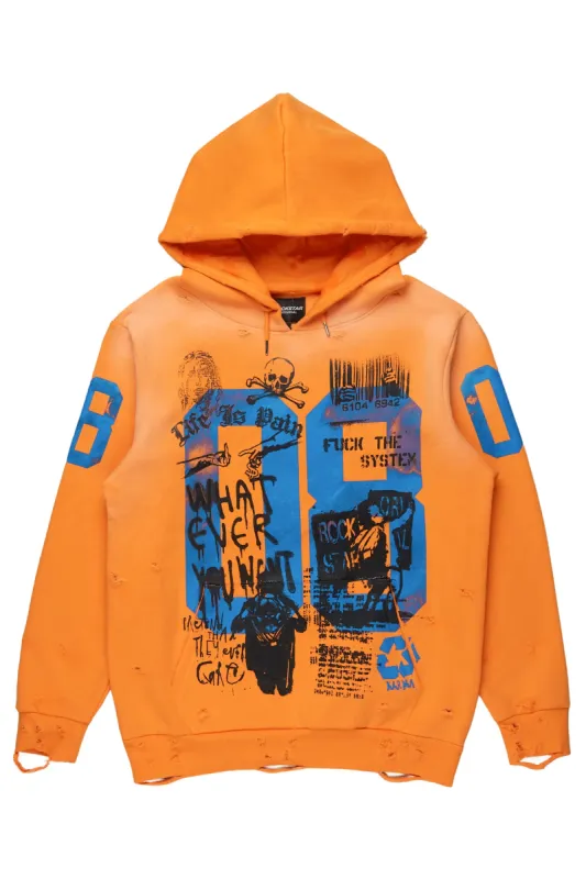 Grill Orange Graphic Hoodie sold by Rockstar Original