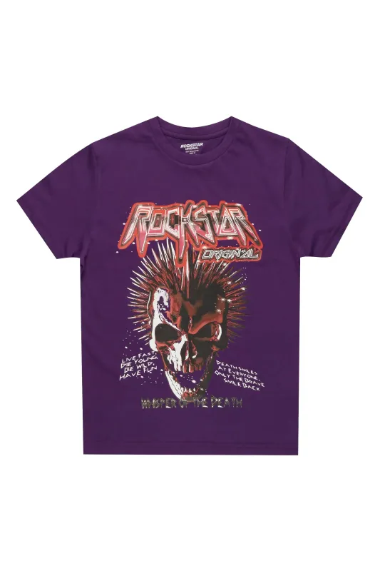 Boys Ambler Purple Graphic T-Shirt sold by Rockstar Original