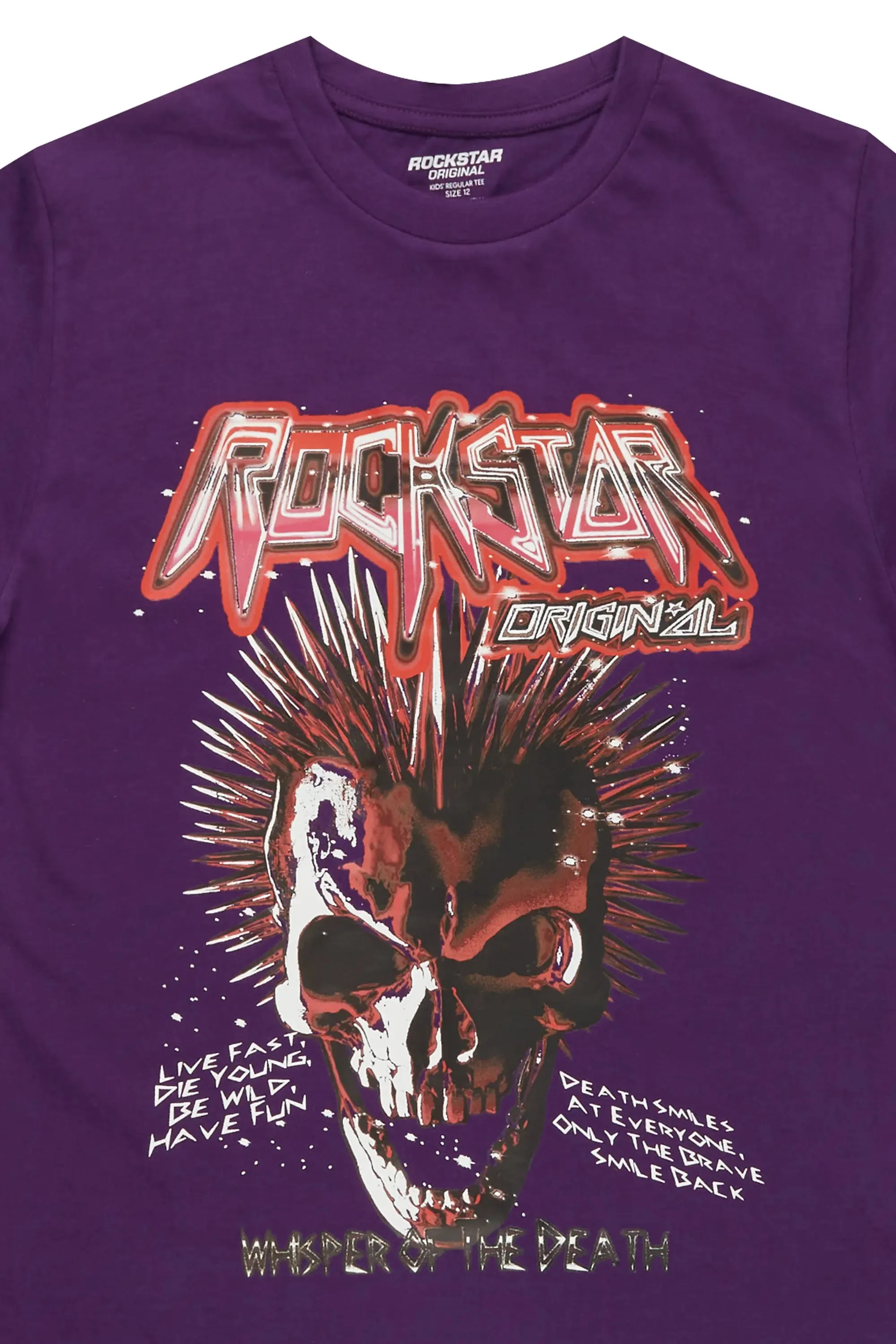 Boys Ambler Purple Graphic T-Shirt sold by Rockstar Original product image thumbnail 2