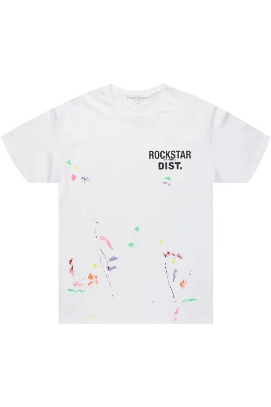 Sayer White Graphic T-Shirt sold by Rockstar Original