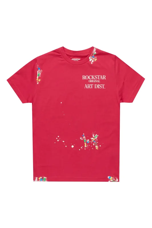 Girls Palmira Fuchsia Graphic T-Shirt sold by Rockstar Original
