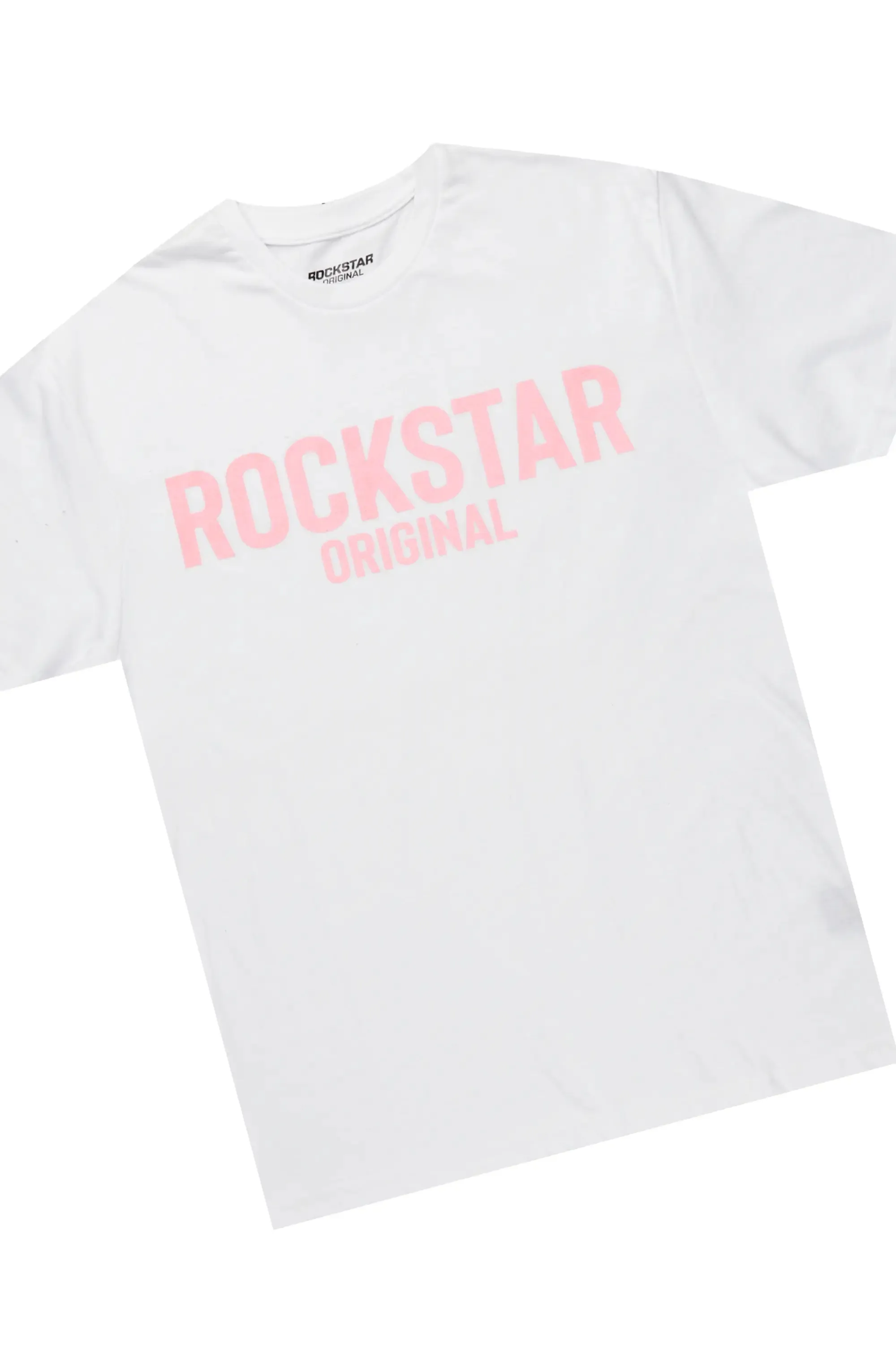 Viviane White/Pink T-Shirt Short Set sold by Rockstar Original product image thumbnail 2