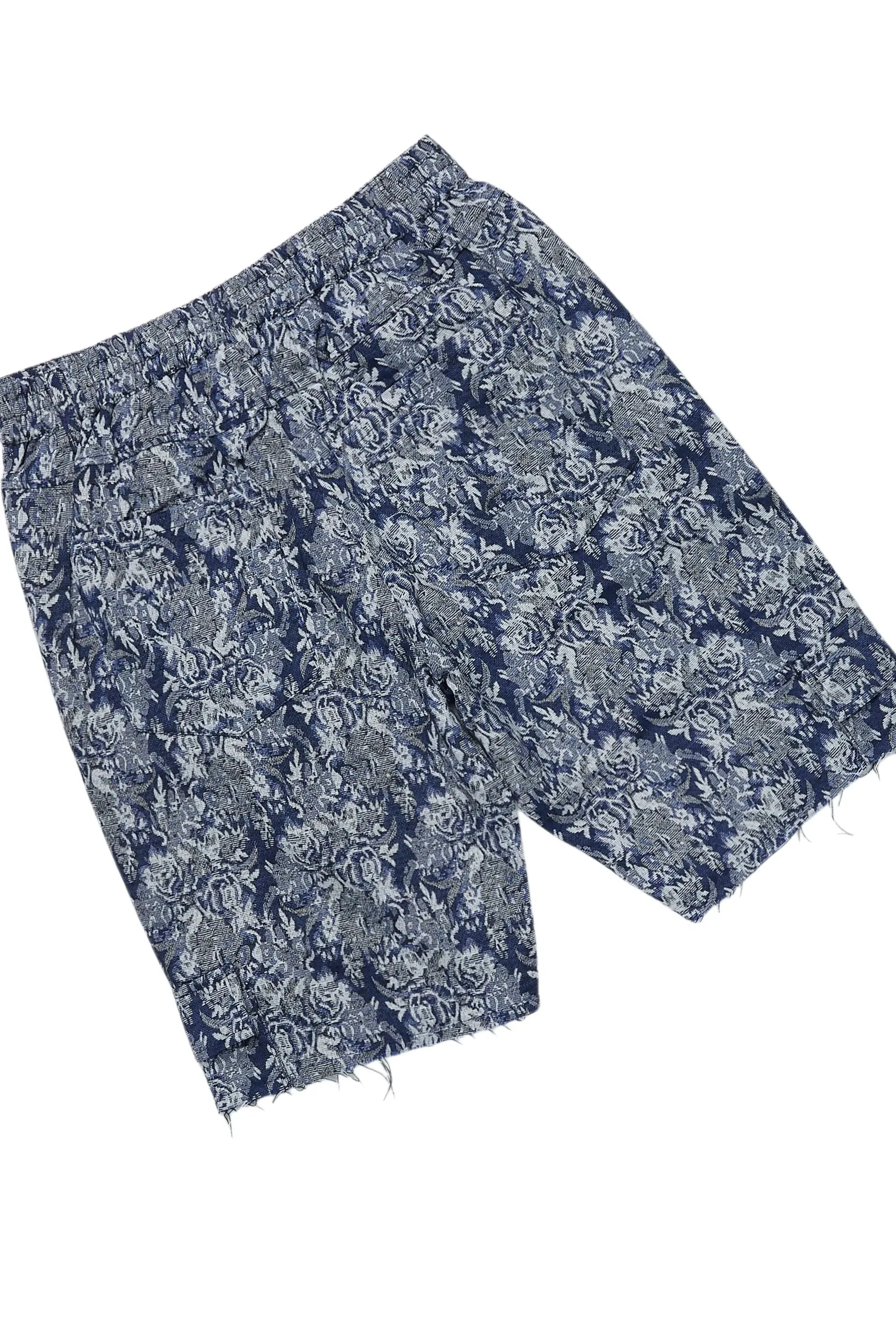 Viviane White/Blue T-Shirt Short Set sold by Rockstar Original product image thumbnail 4