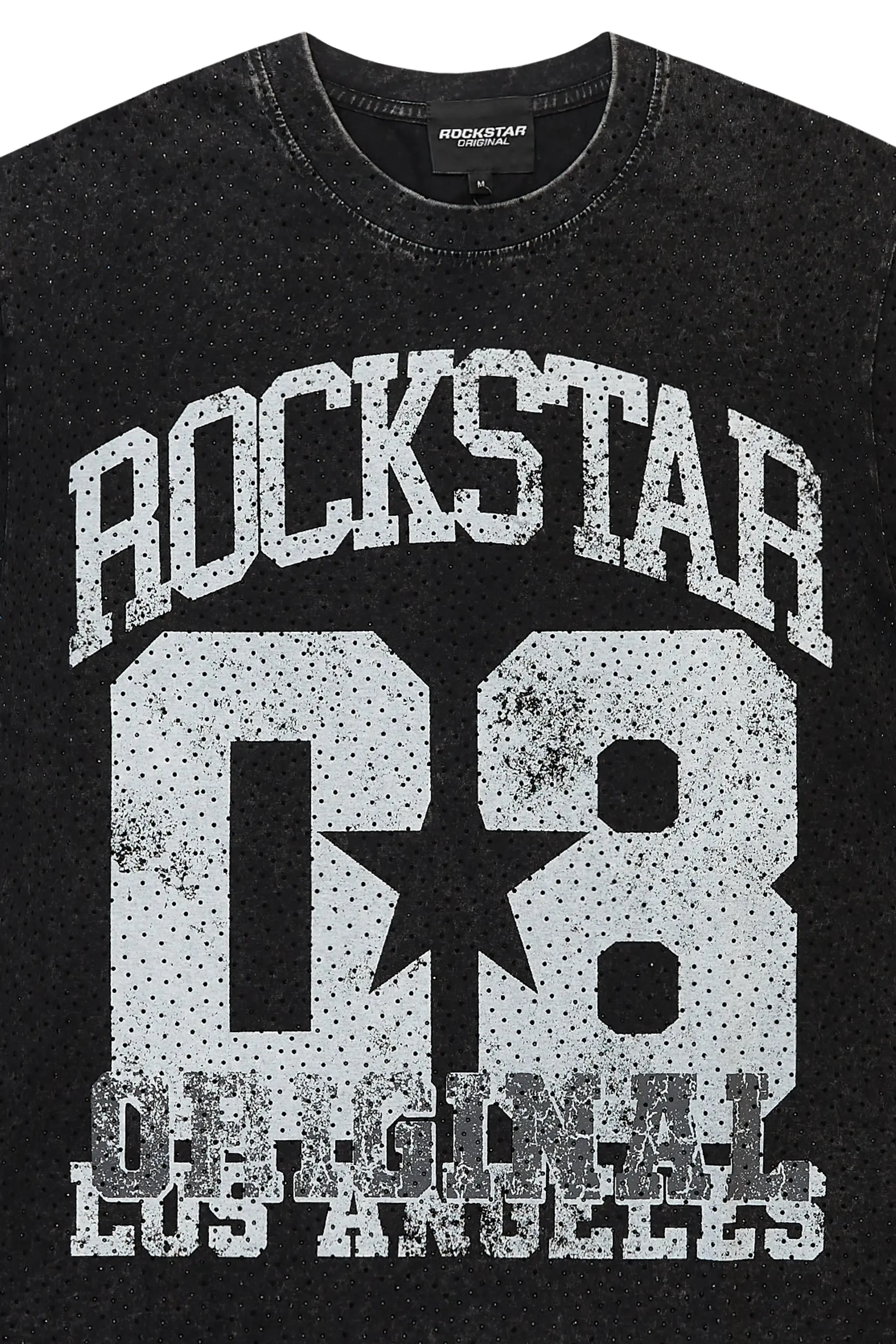 Flamur Black Graphic Rhinestone T-Shirt sold by Rockstar Original product image thumbnail 2