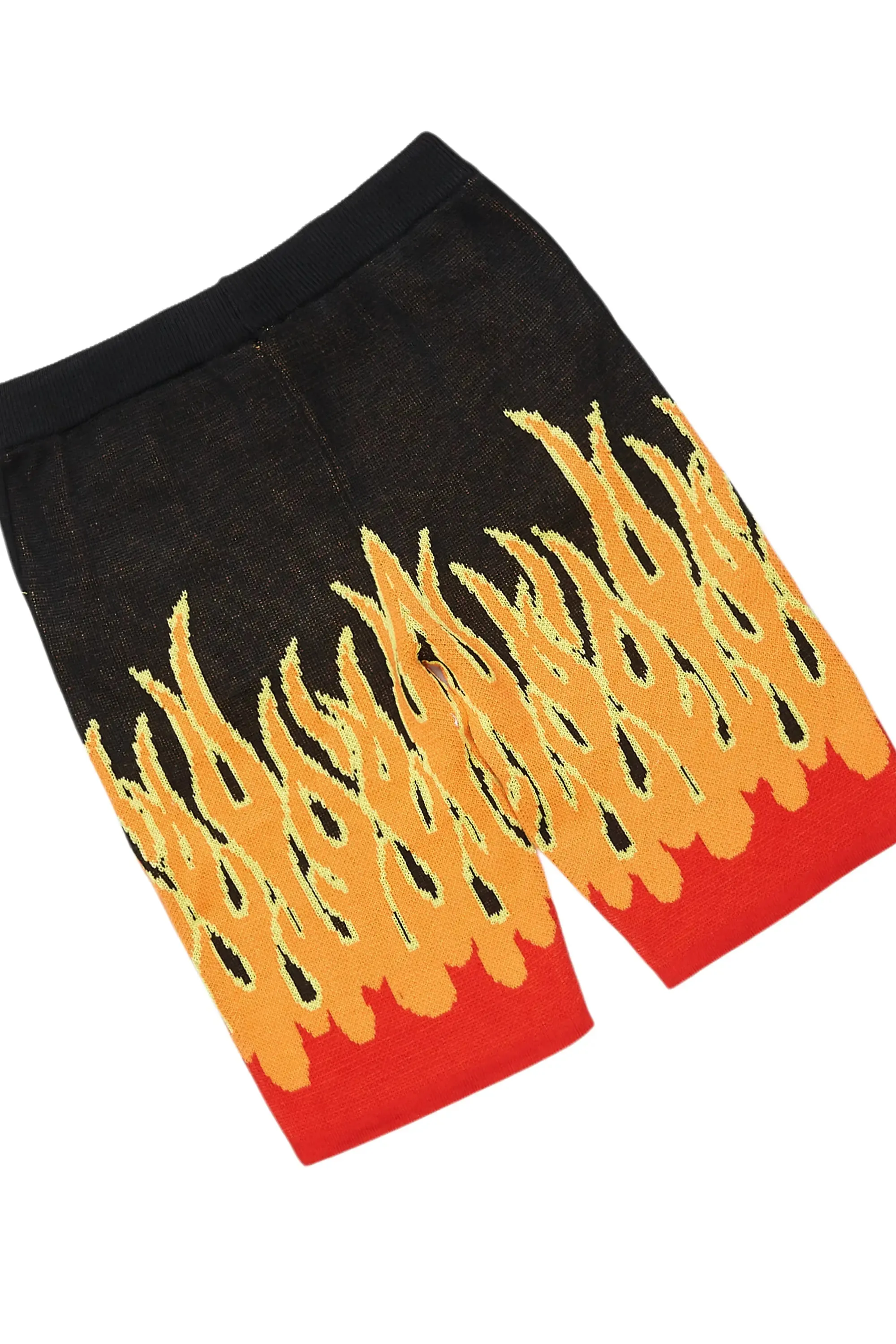 Boys Roeland Black Flame Short Set sold by Rockstar Original product image thumbnail 4