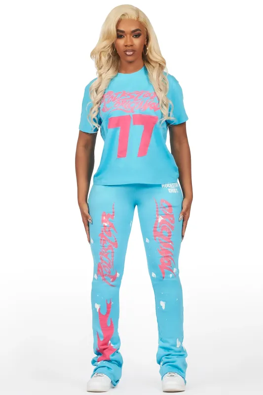 Tayonna Blue T-Shirt Trackset sold by Rockstar Original