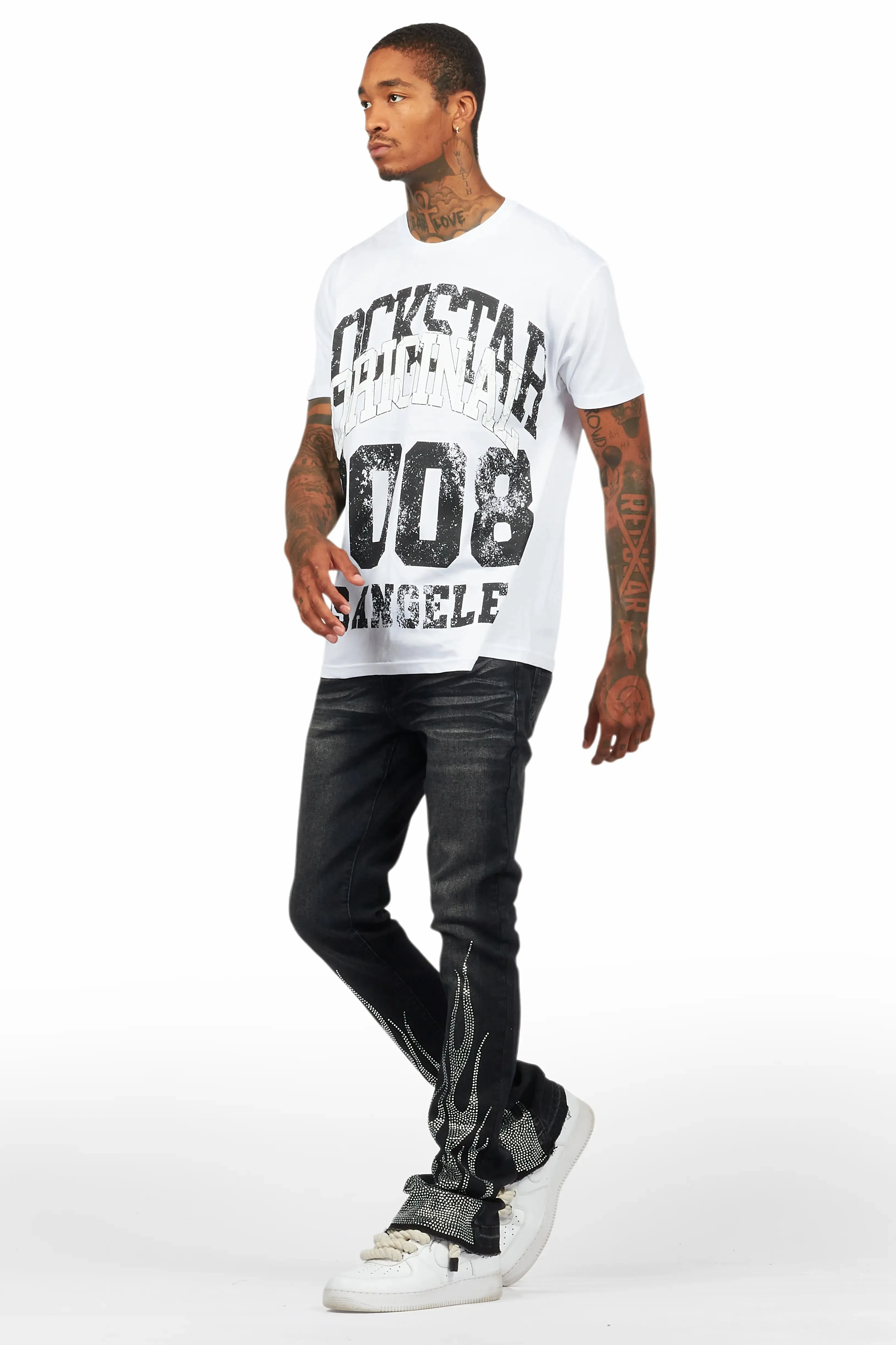 Kalix White Graphic T-Shirt sold by Rockstar Original product image thumbnail 5