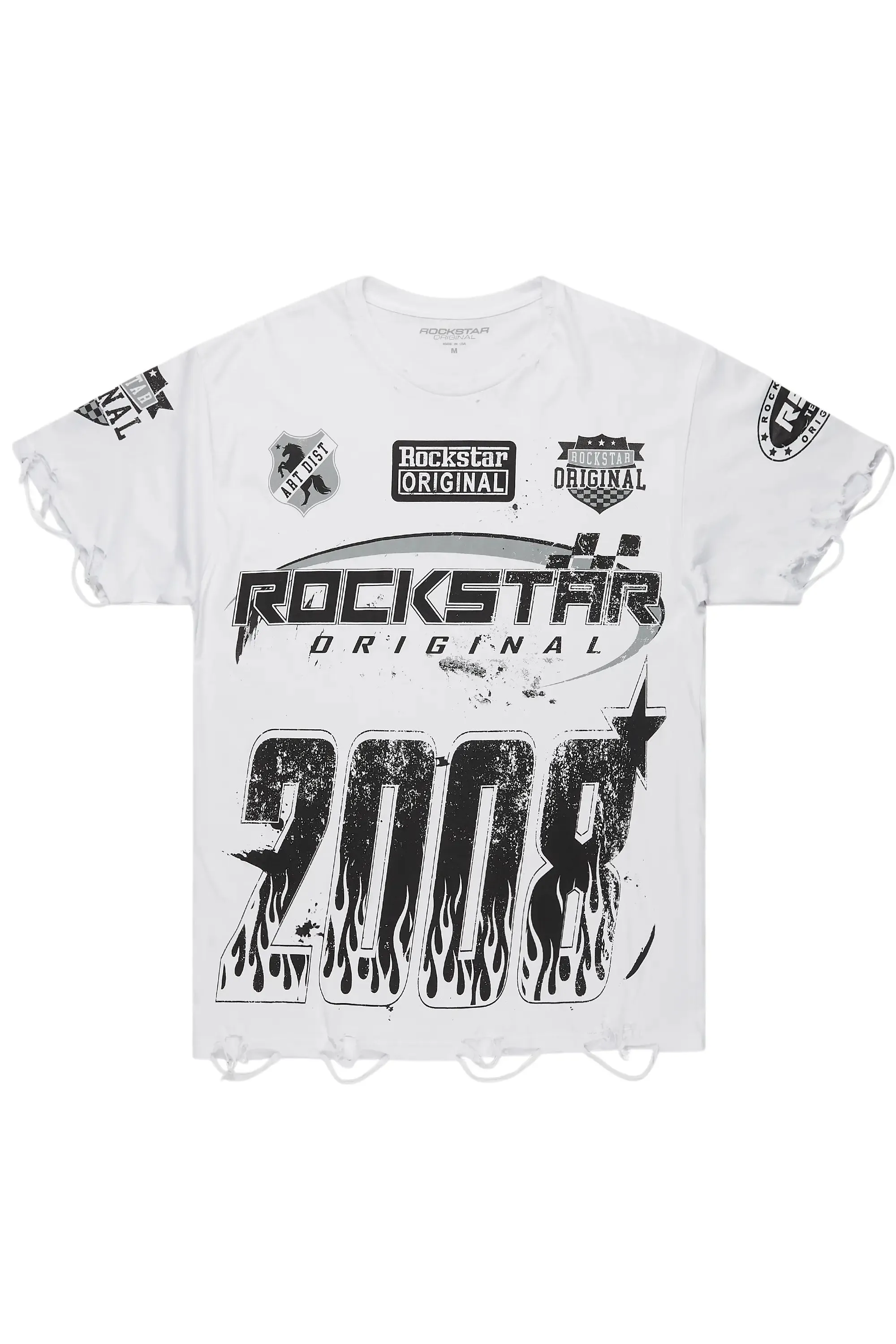 Amos White Graphic T-Shirt sold by Rockstar Original