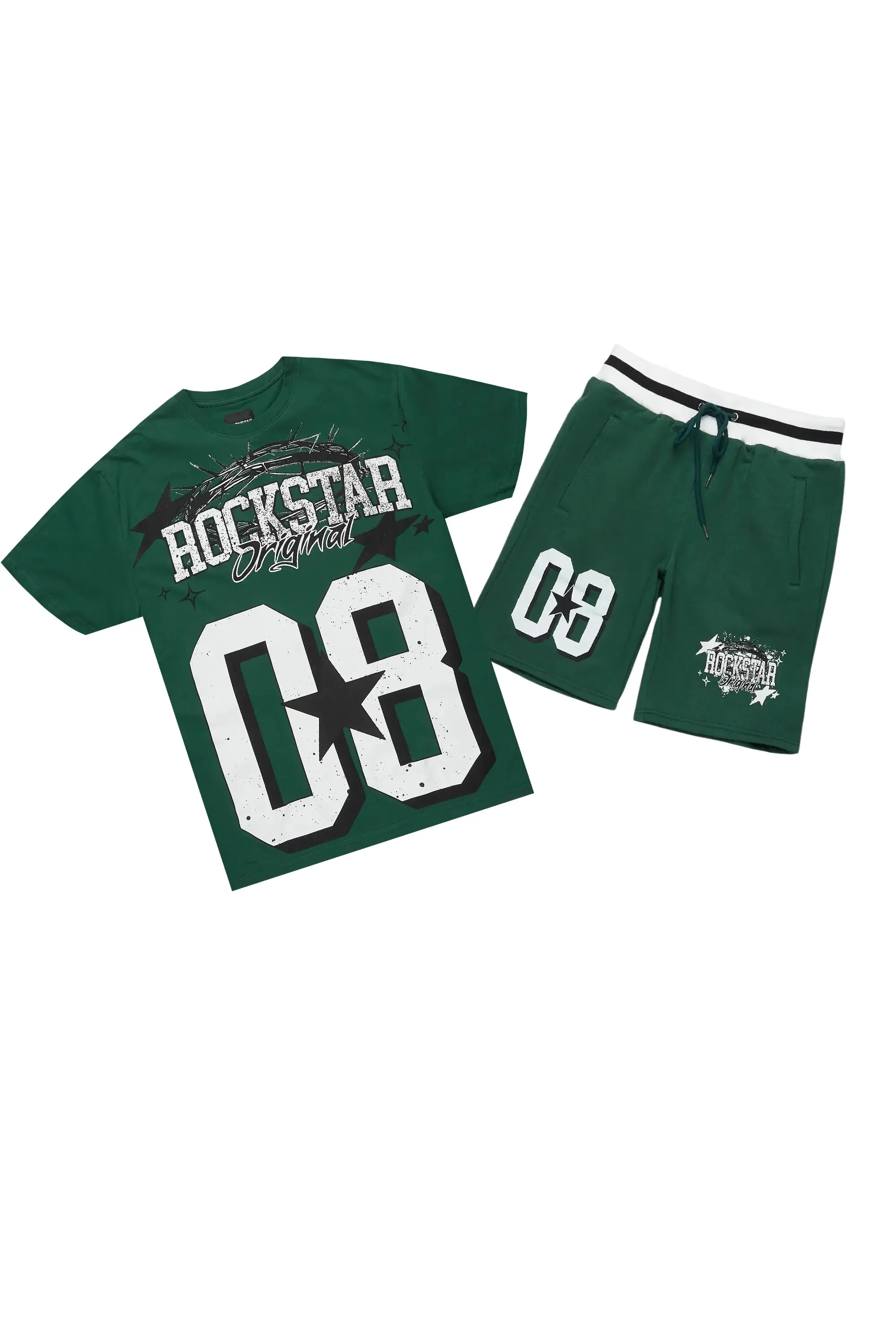 Allstar Green/White T-Shirt Short Set sold by Rockstar Original