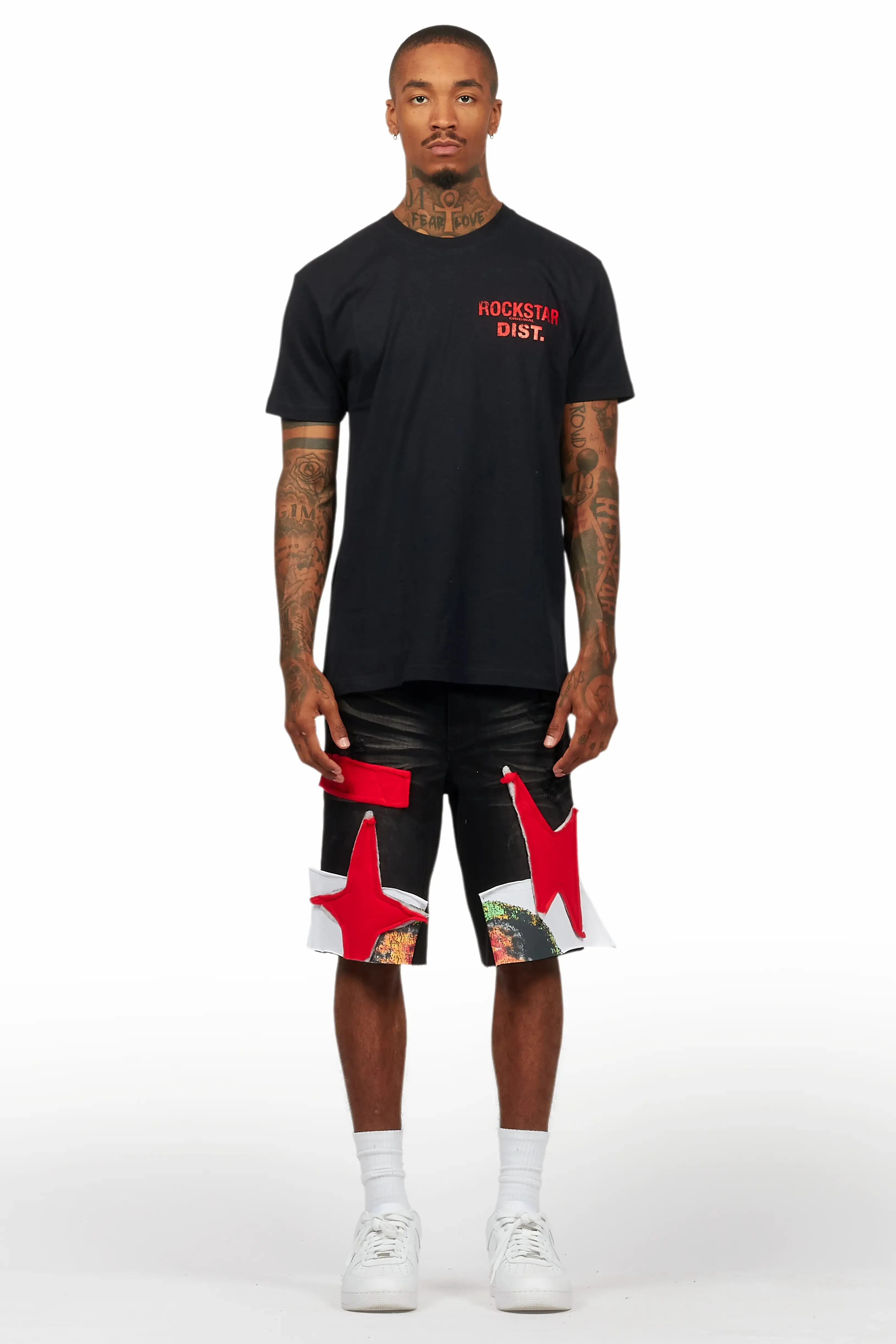 Brett Black T-Shirt/Denim Short Set sold by Rockstar Original product image thumbnail 2